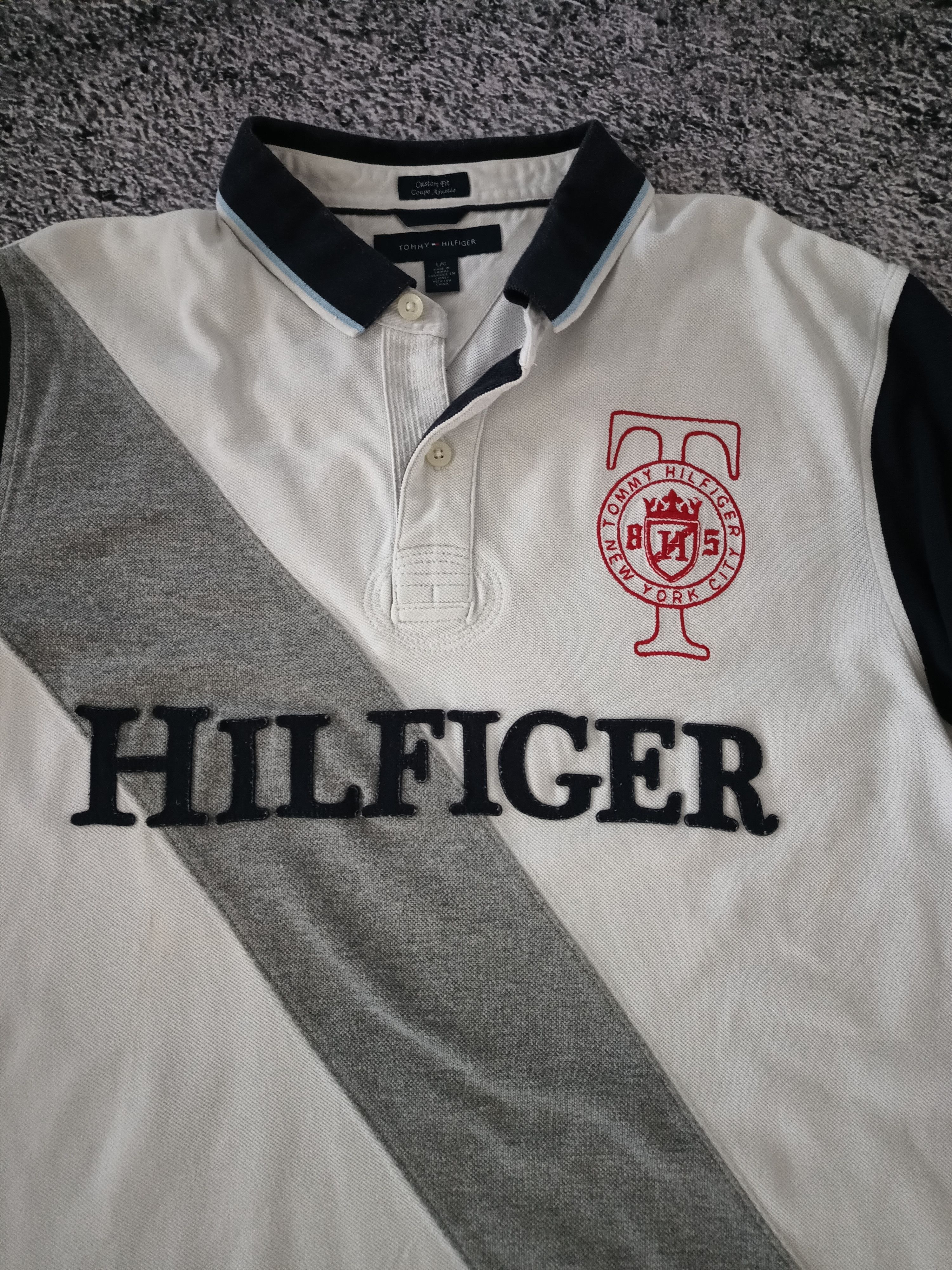 Designer × Tommy Hilfiger VINTAGE POLO RALPH LAUREN STYLE 🦍 TOMMY HILFIGER BIG LOGO Size US L / EU 52-54 / 3 - 2 Thumbnail