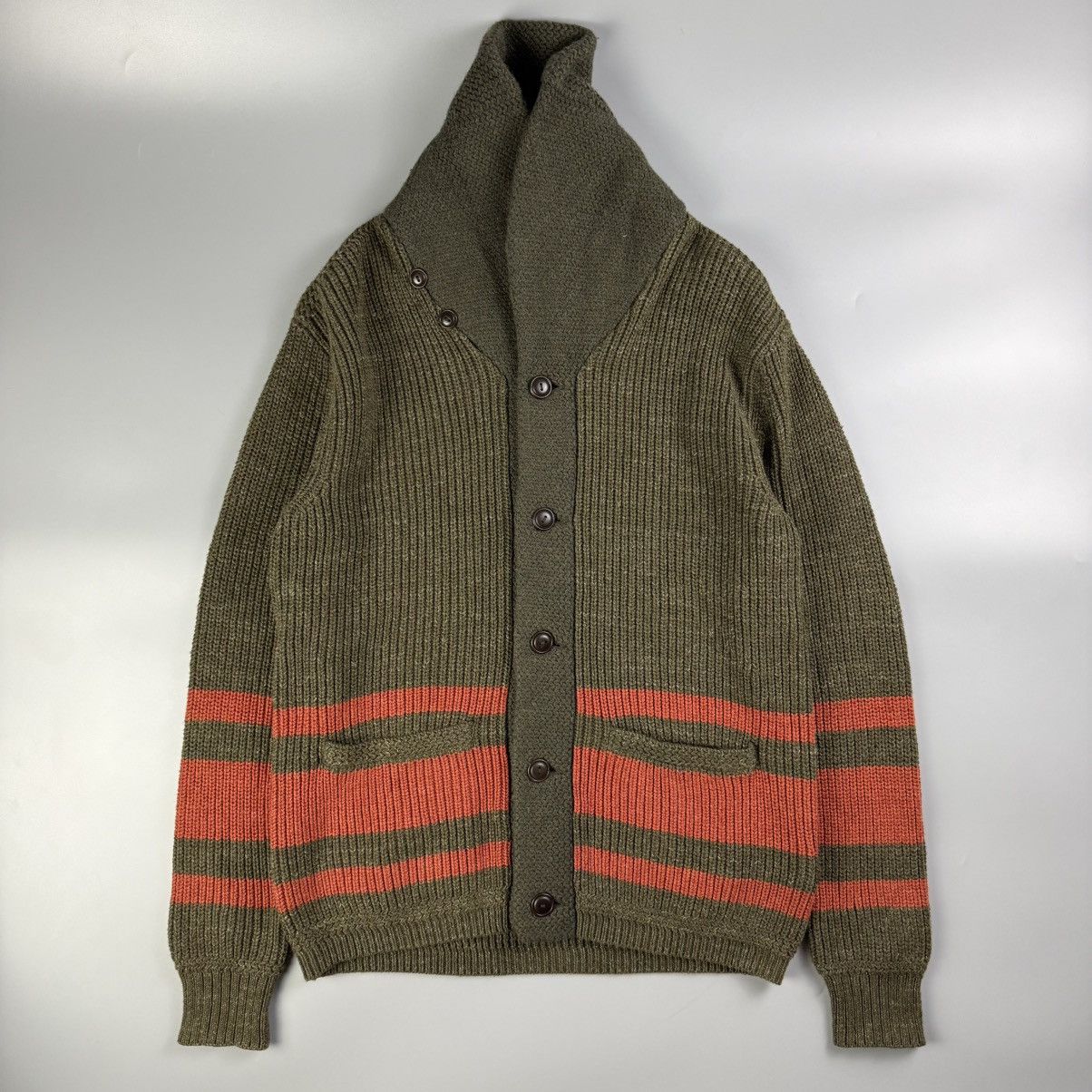 RRL Ralph Lauren RRL - Shawl Collar Cardigan Size US M / EU 48-50 / 2 - 3 Thumbnail