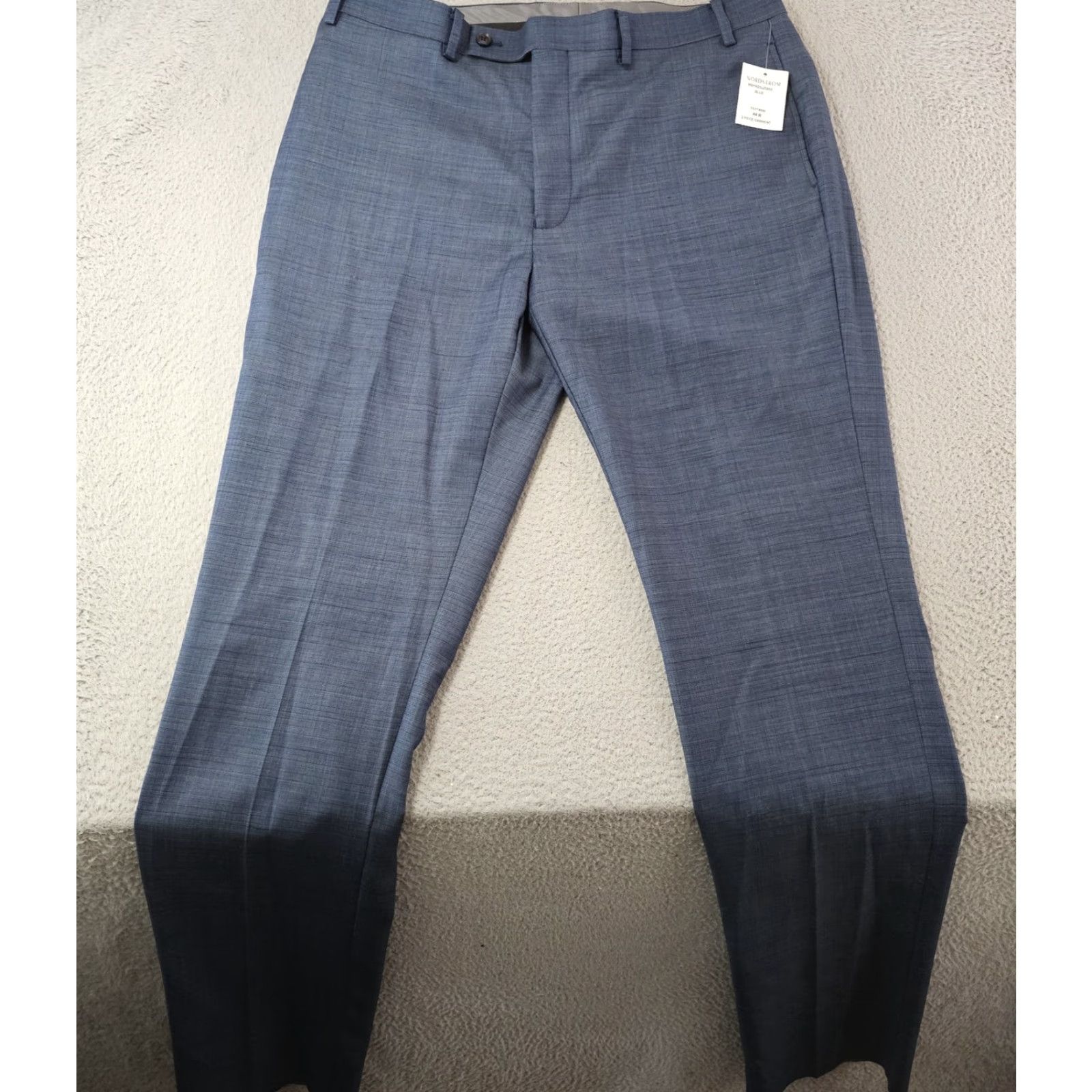Calvin Klein Calvin Klein Dress Pants Mens 34W Blue Mabry Flat Front Suit Separate Dress Pants Regular Slacks Size 34R - 2 Thumbnail