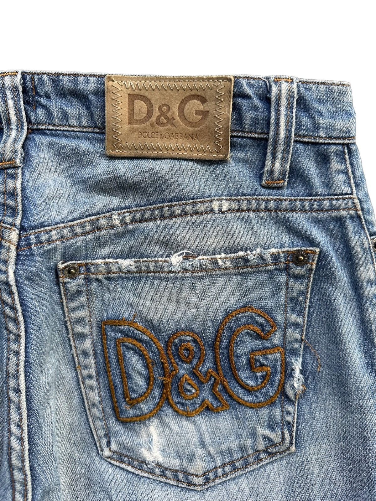 Dolce & Gabbana Vintage Dolce & Gabbana Distressed Denim Jeans Size US 32 / EU 48 - 10 Thumbnail