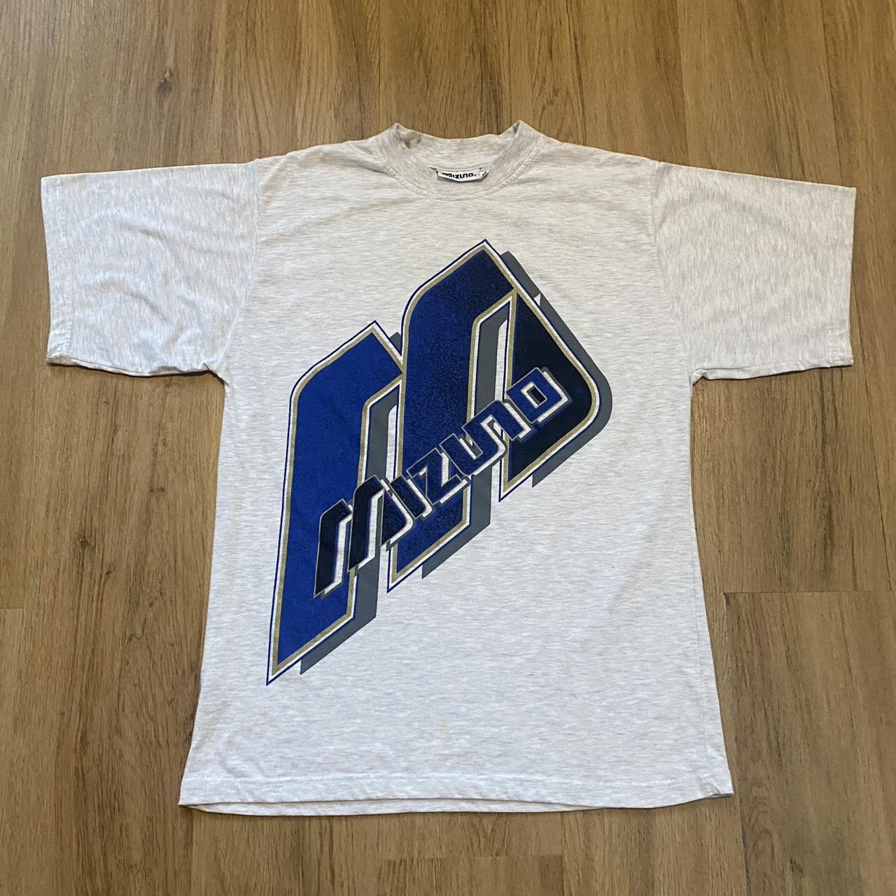 Mizuno Grey & blue vintage Mizuno tee Vintage Boxy Retro Size US M / EU 48-50 / 2 - 1 Thumbnail