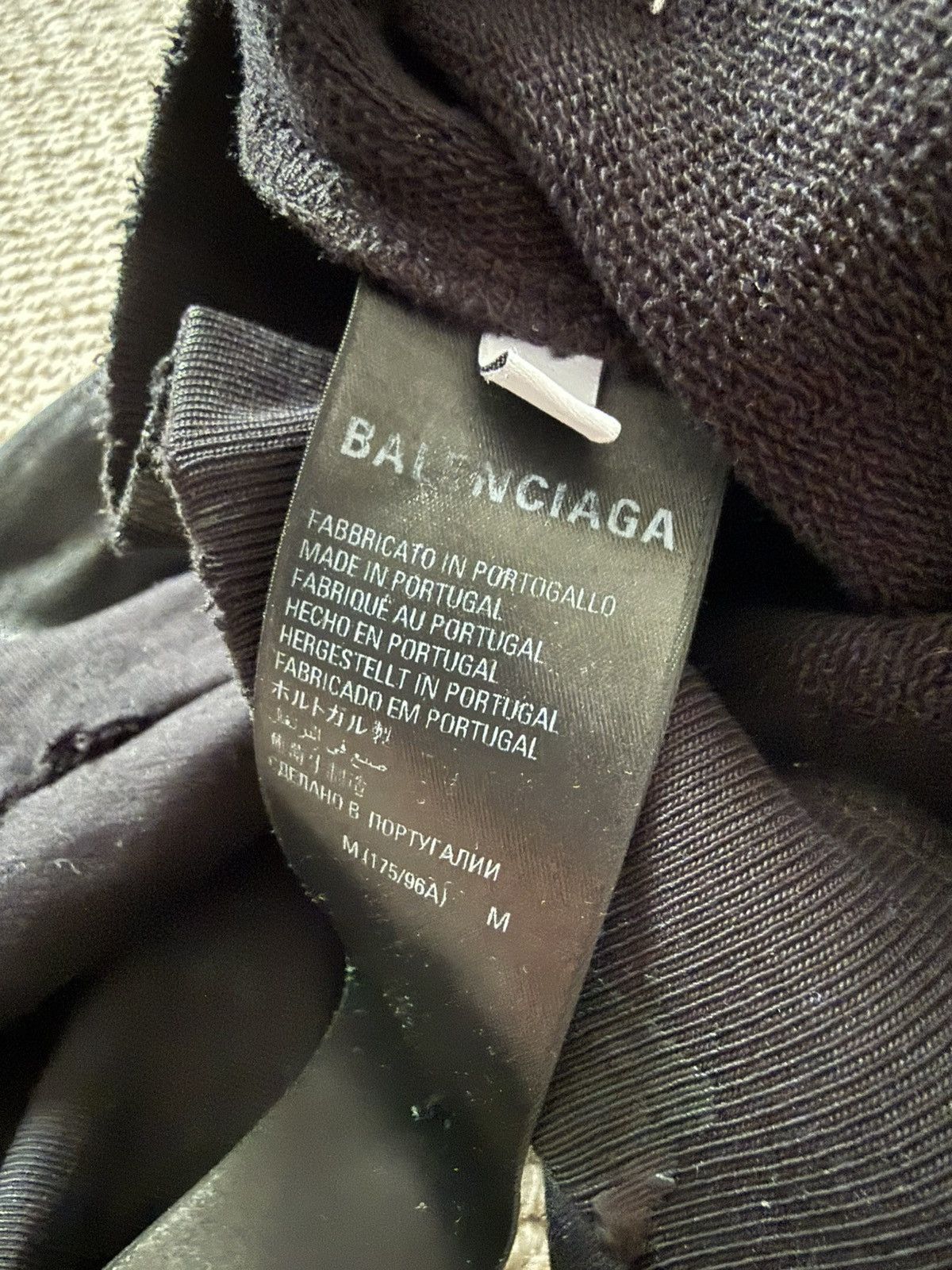 Balenciaga Balenciaga gaffer tape distressed zip hoodie Size US M / EU 48-50 / 2 - 5 Thumbnail