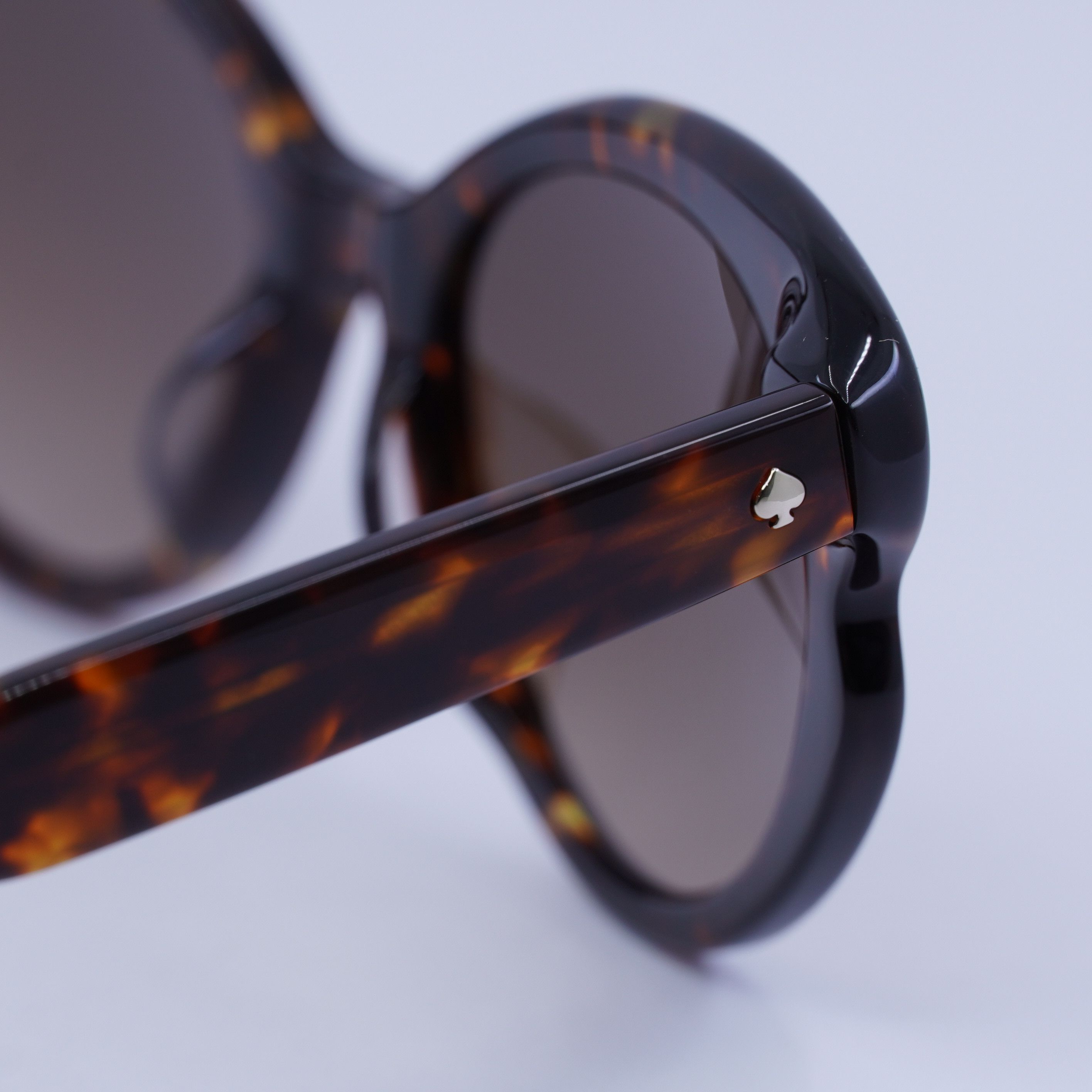 Kate Spade Kate Spade ELINA/G/S 0086 HA Sunglasses Havana Cat Eye Frame Size ONE SIZE - 3 Thumbnail