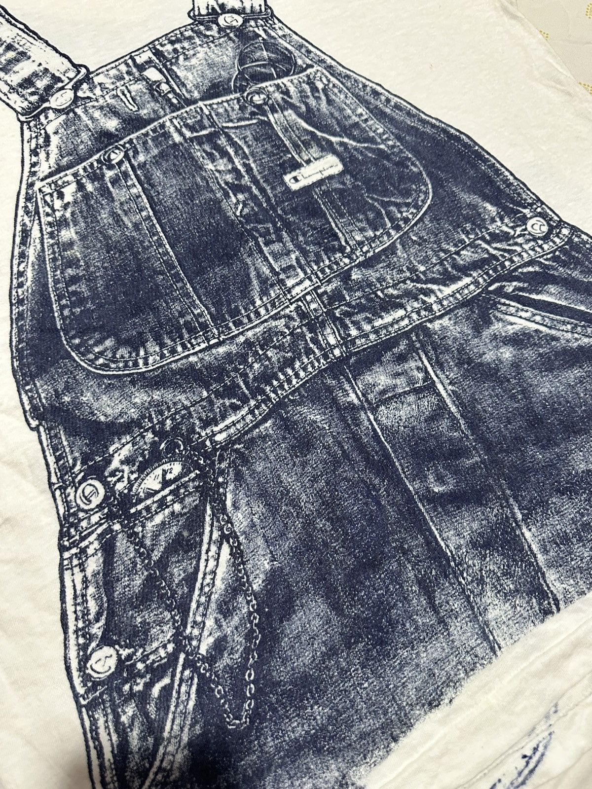 Champion Vtg 70s Champion blue bar denim overall handprint Size US XL / EU 56 / 4 - 5 Thumbnail