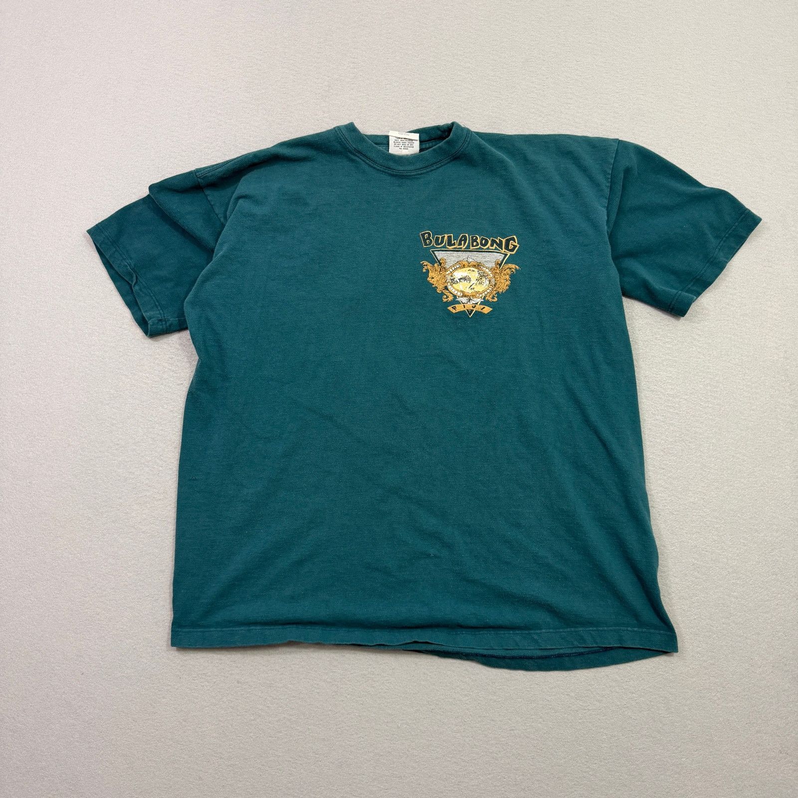 Vintage Vintage Bula Bong Fiji Shirt Extra Large Teal 90s Surfing Size US XL / EU 56 / 4 - 2 Thumbnail