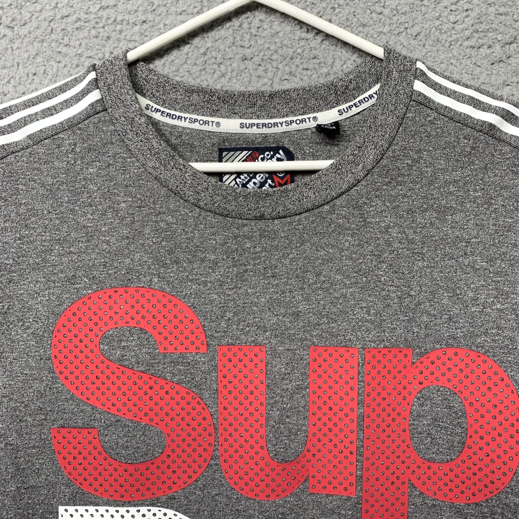 Superdry Superdry Sweatshirt Athletic Co XL Gray Red White Logo Pullover Crew Neck Women Activewear Size XL / US 12-14 / IT 48-50 - 2 Thumbnail