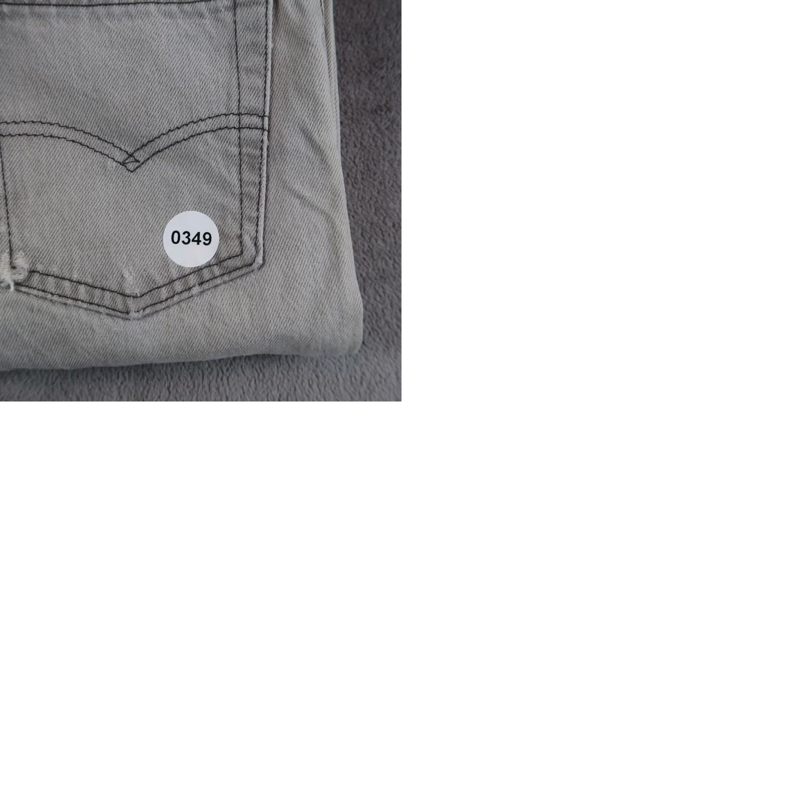 Levi's VINTAGE Levi's 701 Jeans Womens Regular 29x32 Gray Denim Straight 90s Size 29" - 12 Thumbnail