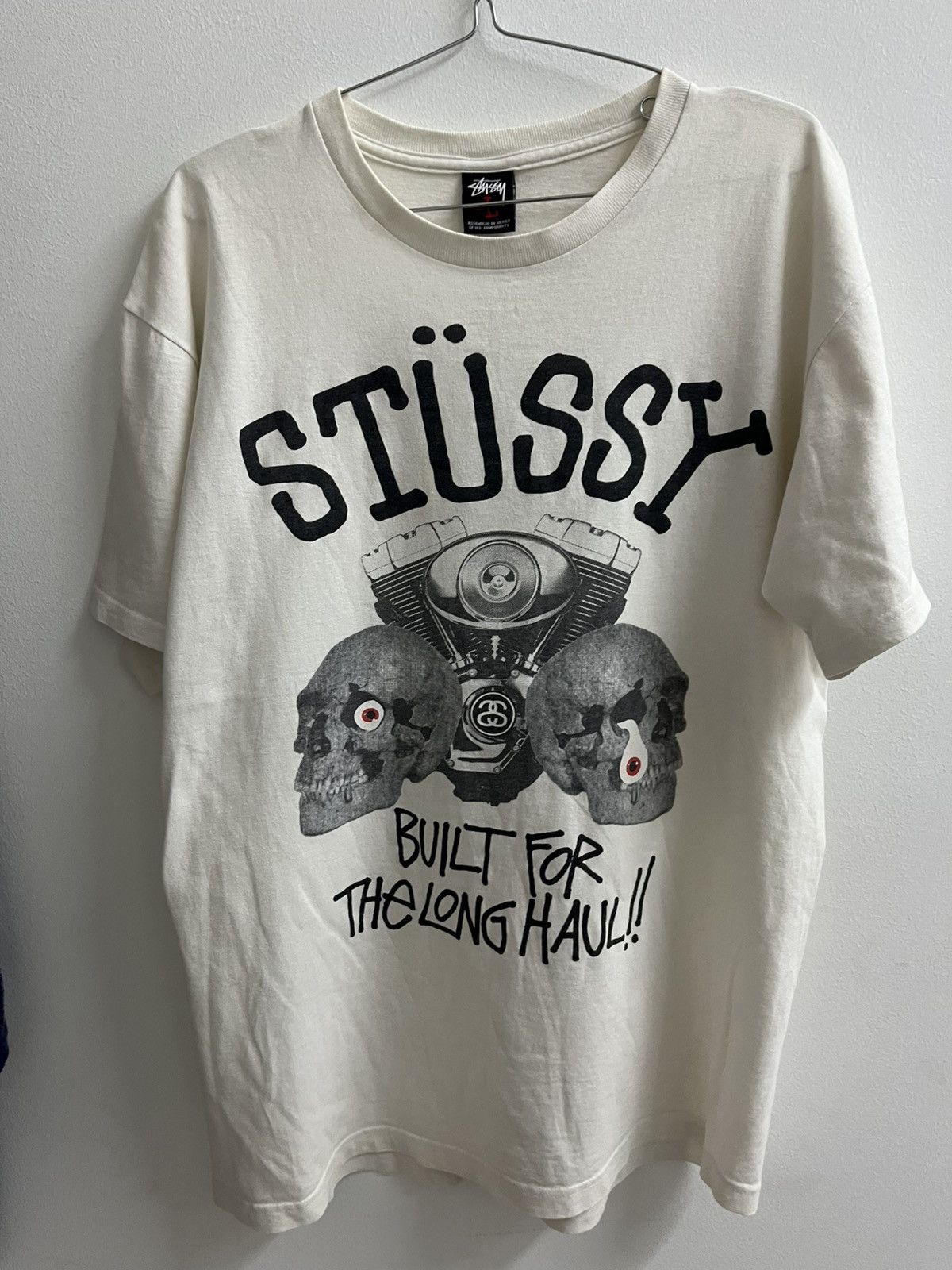 Stussy Stüssy “Built For The Long Haul” Skull Engine Graphic Tee Size US L / EU 52-54 / 3 - 1 Thumbnail