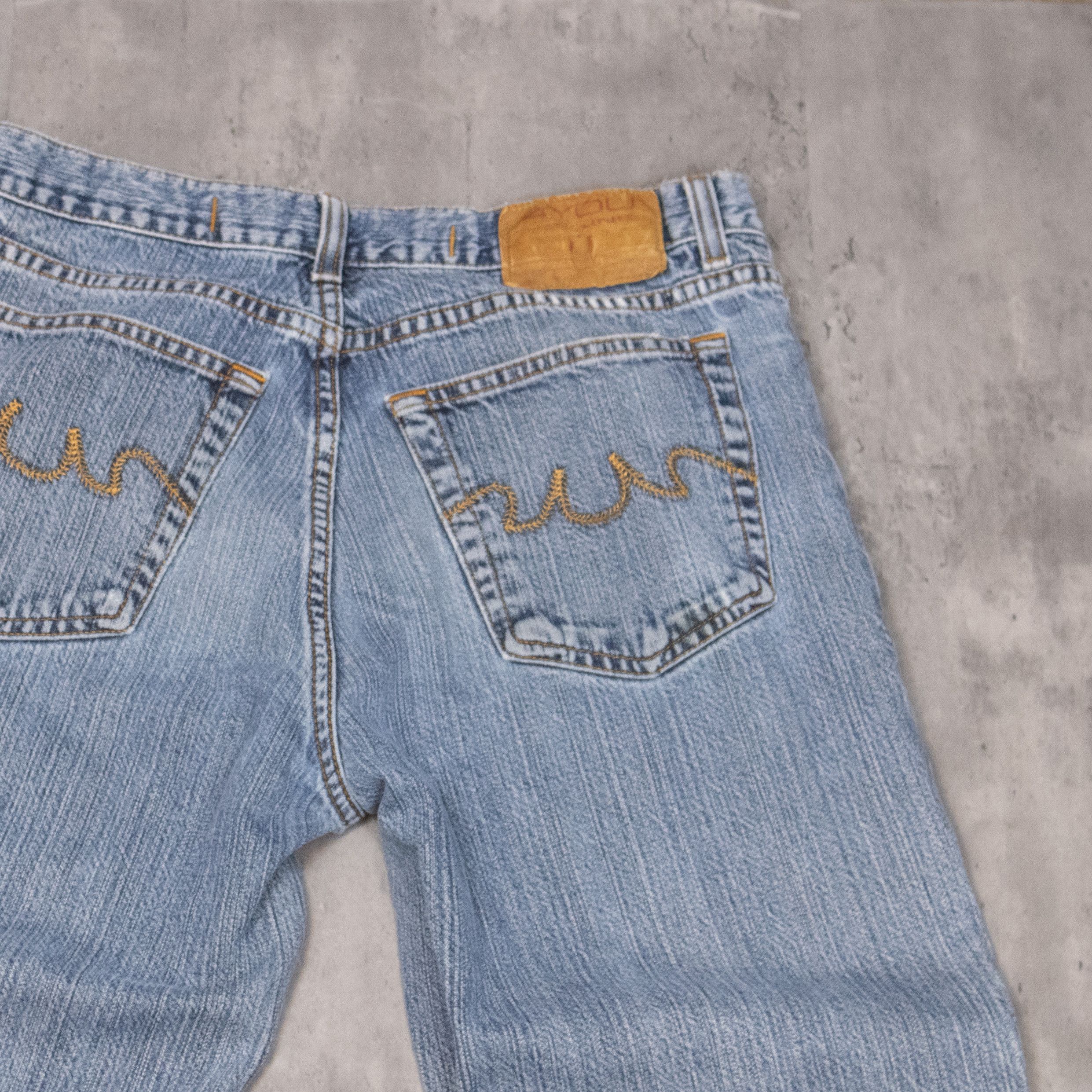 4YOU Y2K 00's 4You Baggy Relax Fit Wide Midwash Denim Pant's Size US 30 / EU 46 - 12 Thumbnail