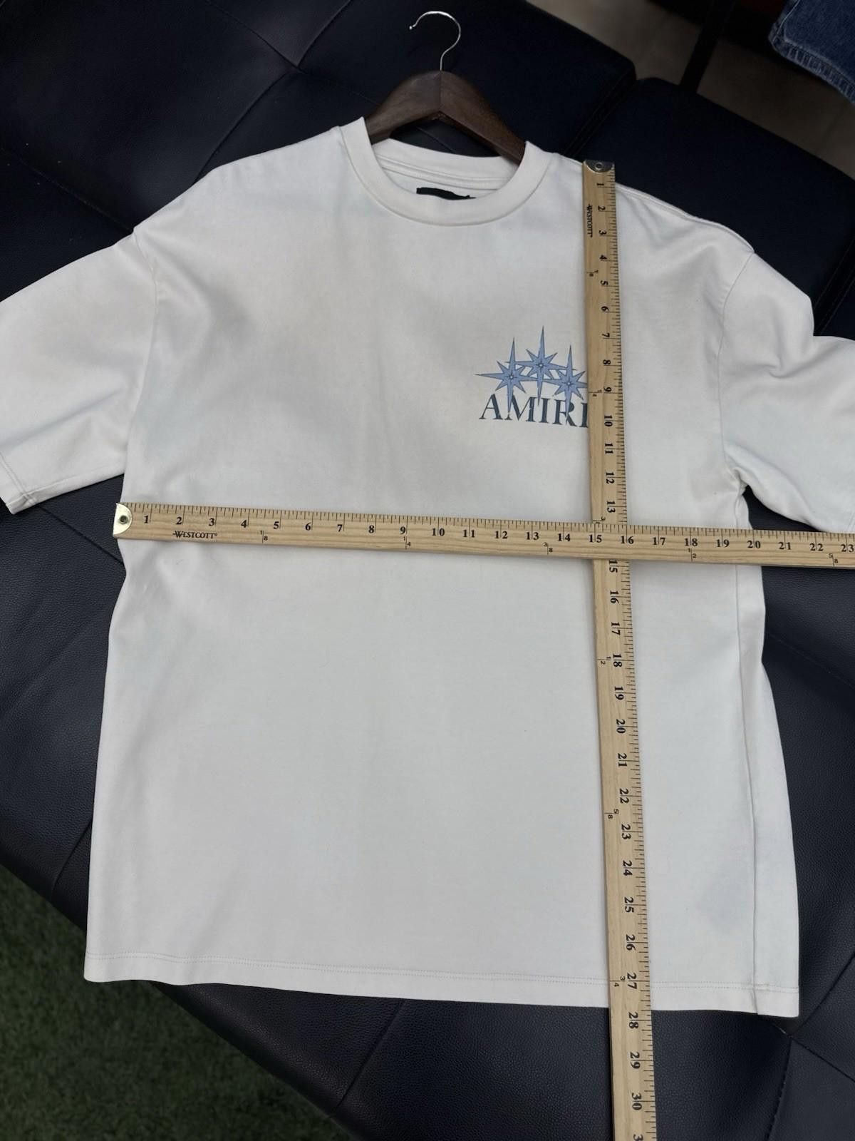 Amiri Size XS - Amiri Tee White Starburst Shirt Logo $880 Retail Size US XS / EU 42 / 0 - 7 Thumbnail