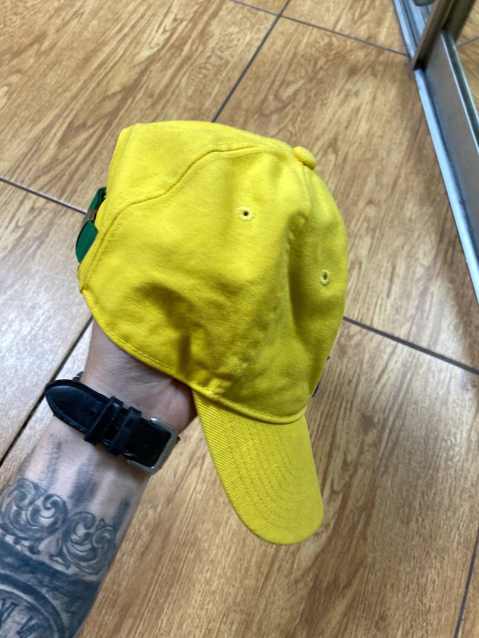 Nike Hats Vintage yellow Cap Nike big logo CBF Y2K streetwear Size ONE SIZE - 4 Thumbnail