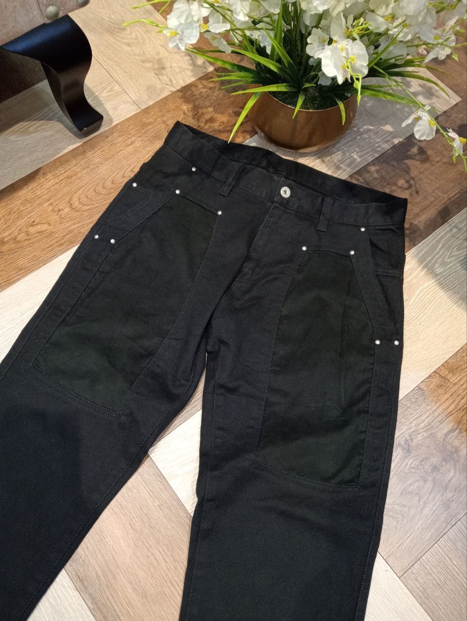 J. Press J. PRESS BUCKLE BACK BLACK JEANS Size US 31 - 3 Thumbnail