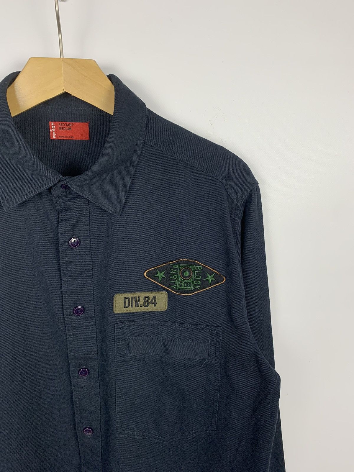Levi's VINTAGE LEVIS RED TAB HEAVY COTTON SHIRT PATCHWORK Y2K USA Size US M / EU 48-50 / 2 - 3 Thumbnail