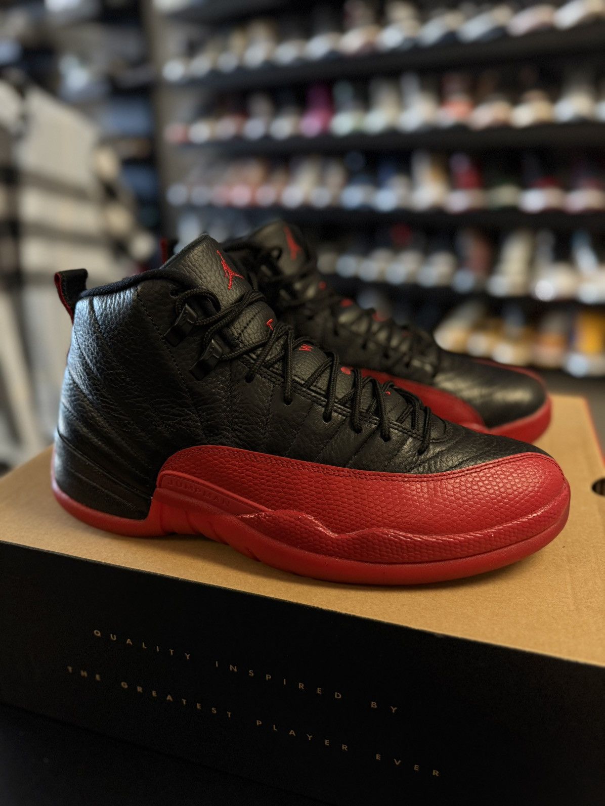 Jordan Brand × Nike Jordan 12 Flu Game (2016) 130690-002 Size 10.5 🧼 Size US 10.5 / EU 43-44 - 2 Thumbnail