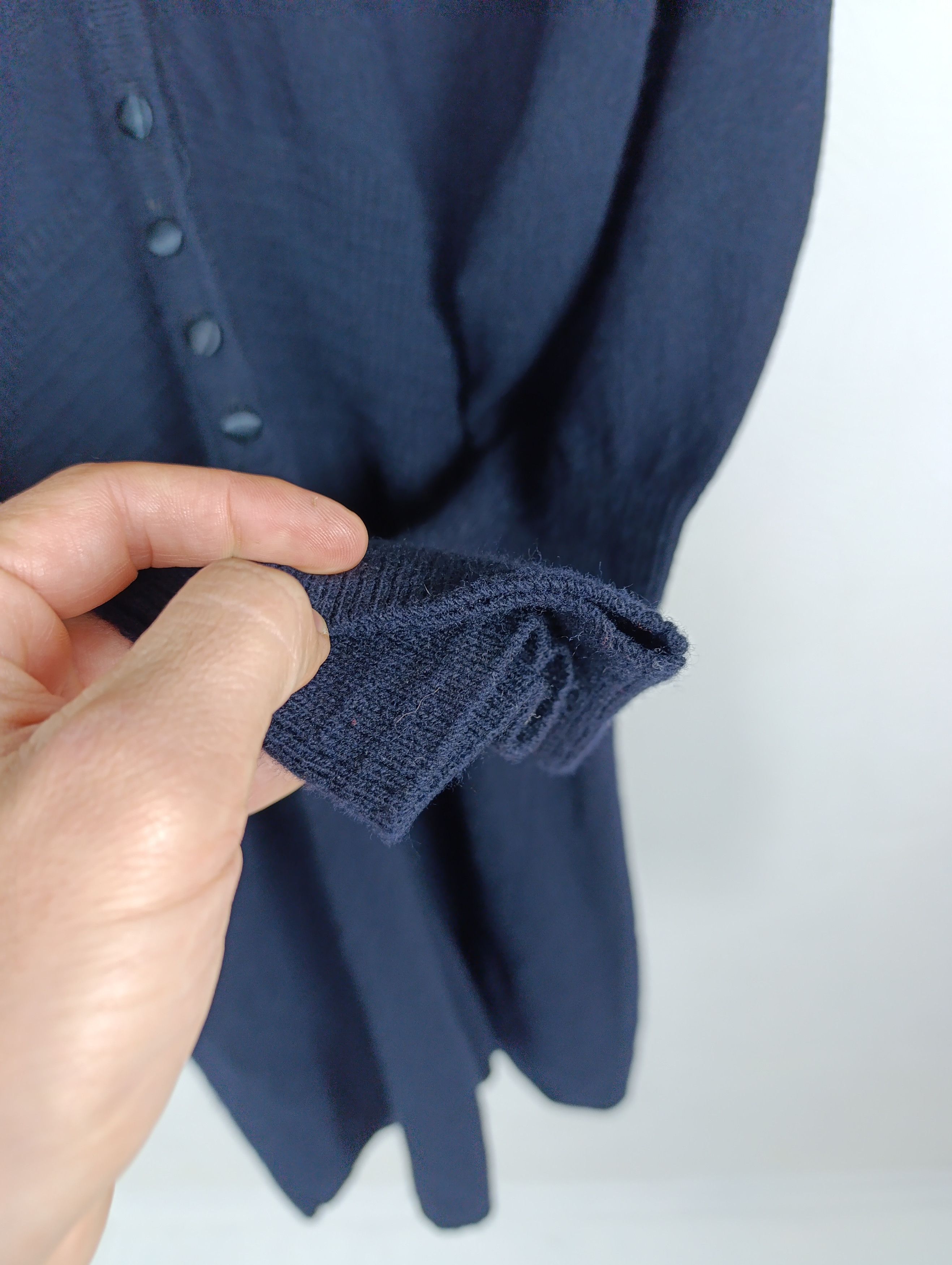 Rouje ROUJE MID-LENGTH WOOL DRESS BLUE Size XS / US 0-2 / IT 36-38 - 5 Thumbnail