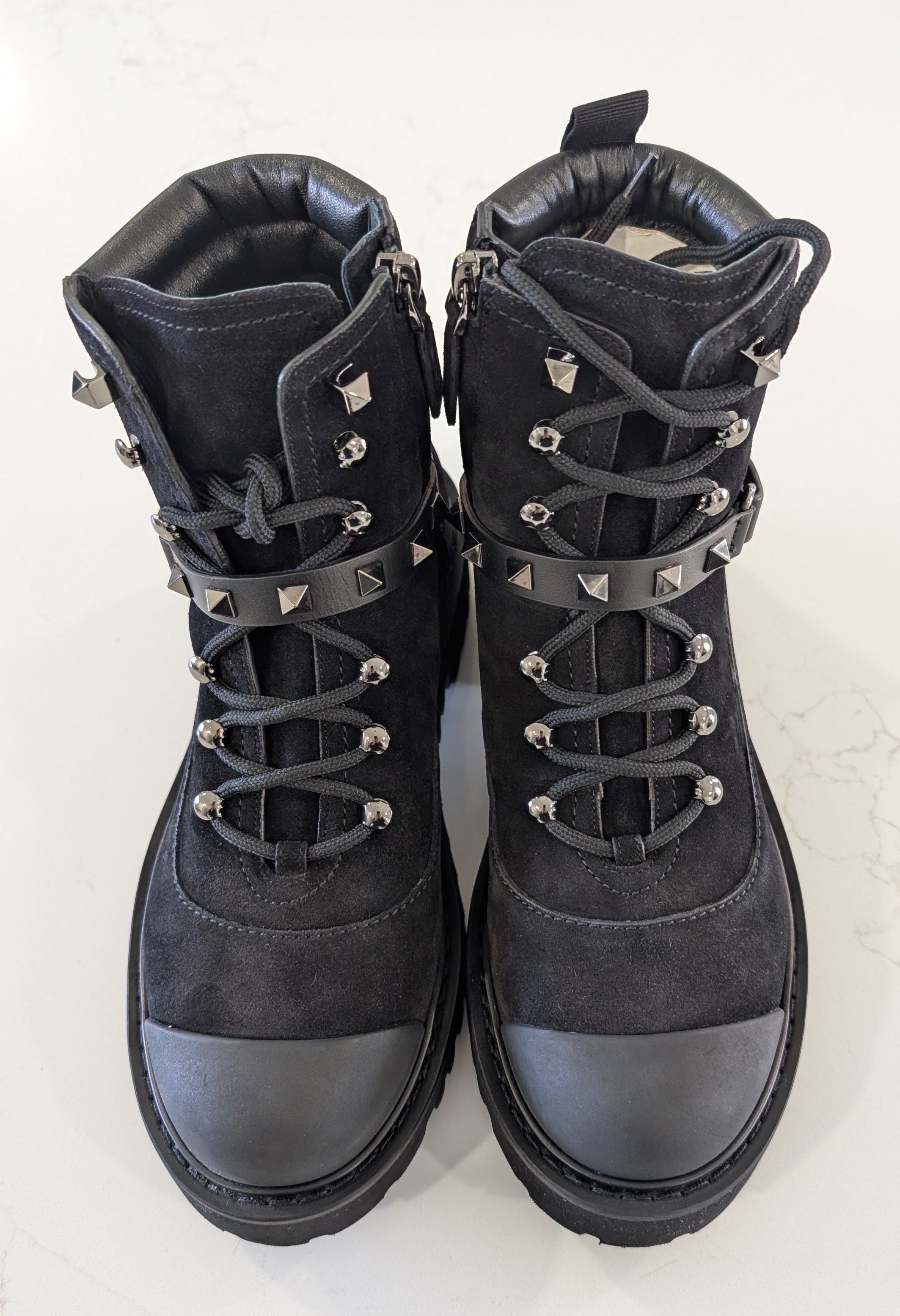 Valentino Valentino Garavani Rockstud Suede Combat Boots EU 36.5 Size US 6.5 / IT 36.5 - 2 Thumbnail
