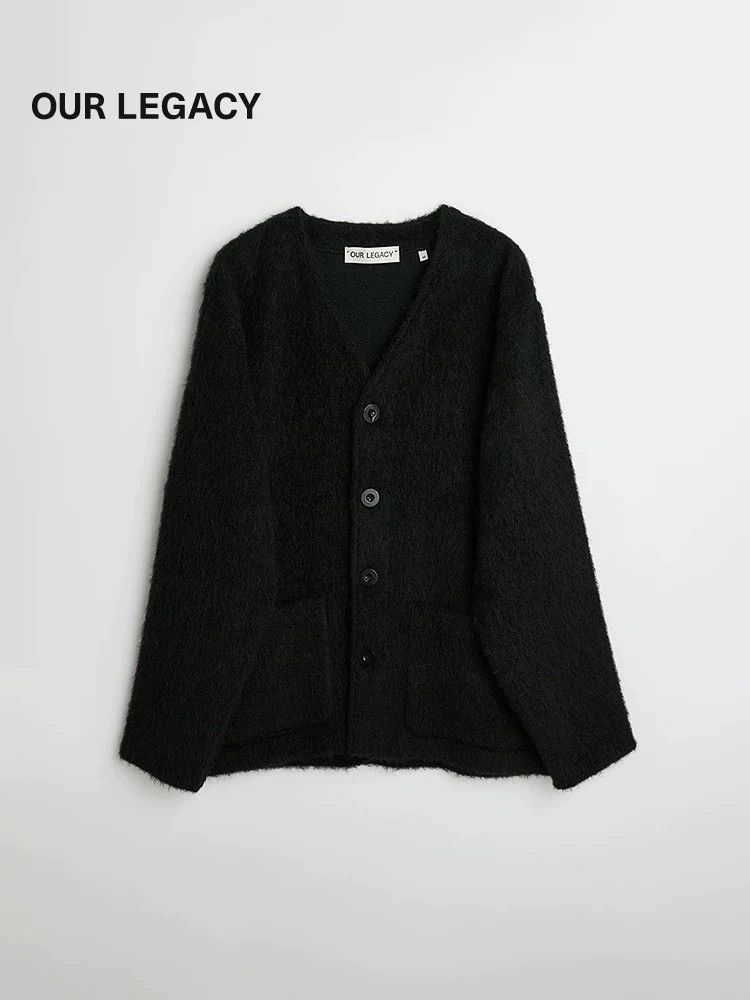 Our Legacy Our LegacyBlack wool cardigan Size US S / EU 44-46 / 1 - 6 Thumbnail