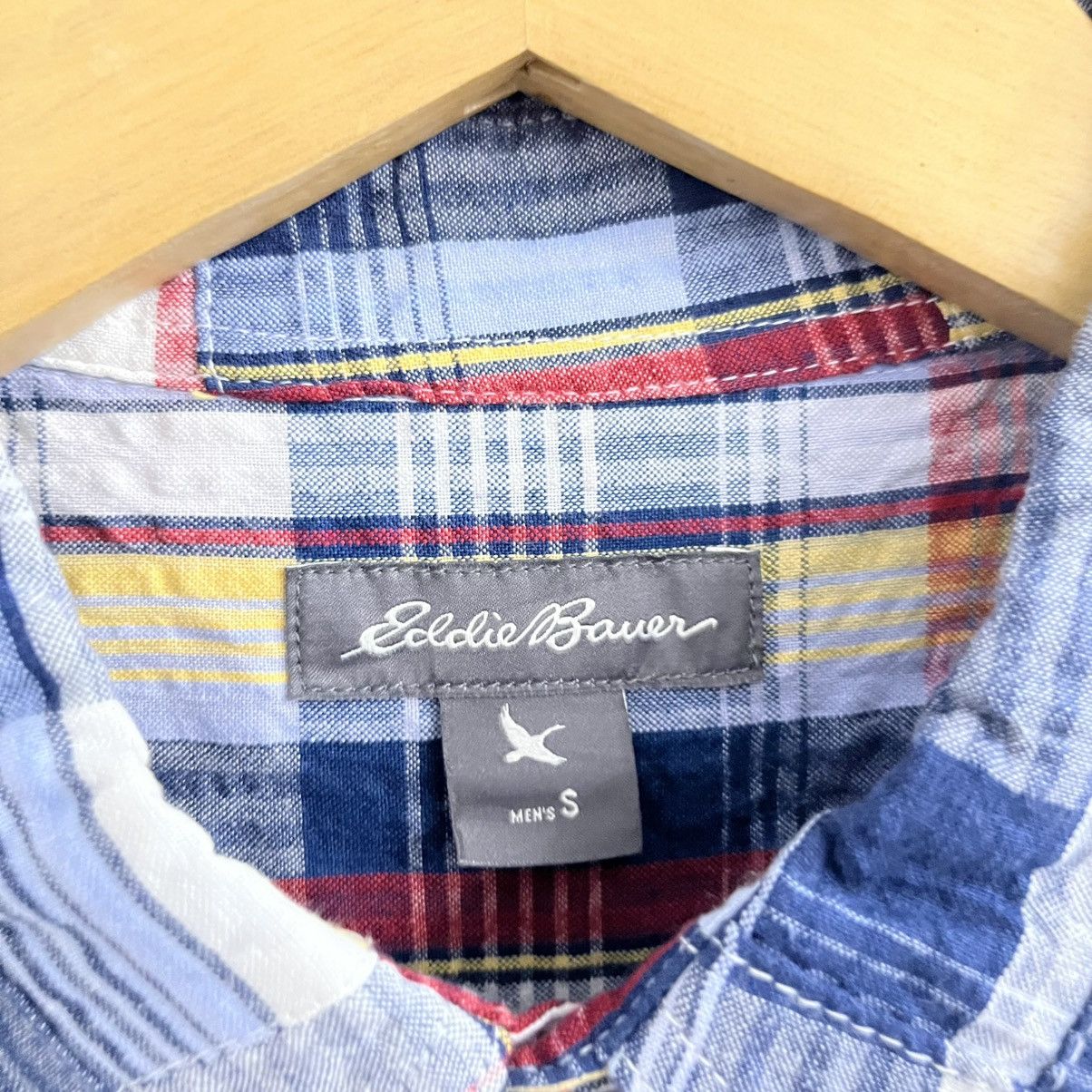 Japanese Brand Eddie Bauer Patchwork Button Up Shirt Size US S / EU 44-46 / 1 - 4 Thumbnail