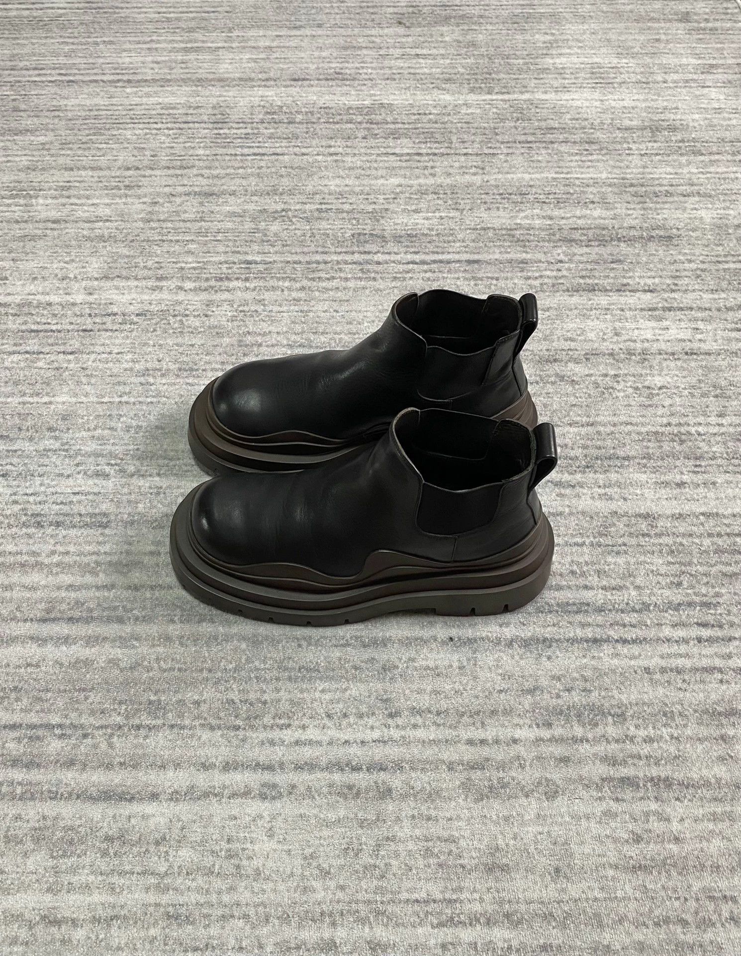 Bottega Veneta BV Tire Brown Boot 39 Size US 8.5 / IT 38.5 - 3 Thumbnail