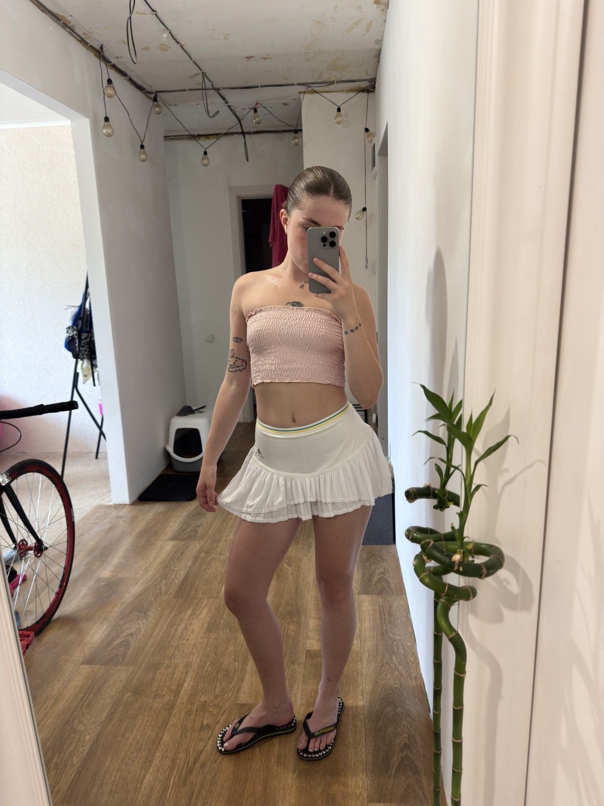 Adidas ADIDAS x STELLA MCCARTNEY TENNIS SKIRT SHORTS Size 27" / US 4 / IT 40 - 6 Thumbnail