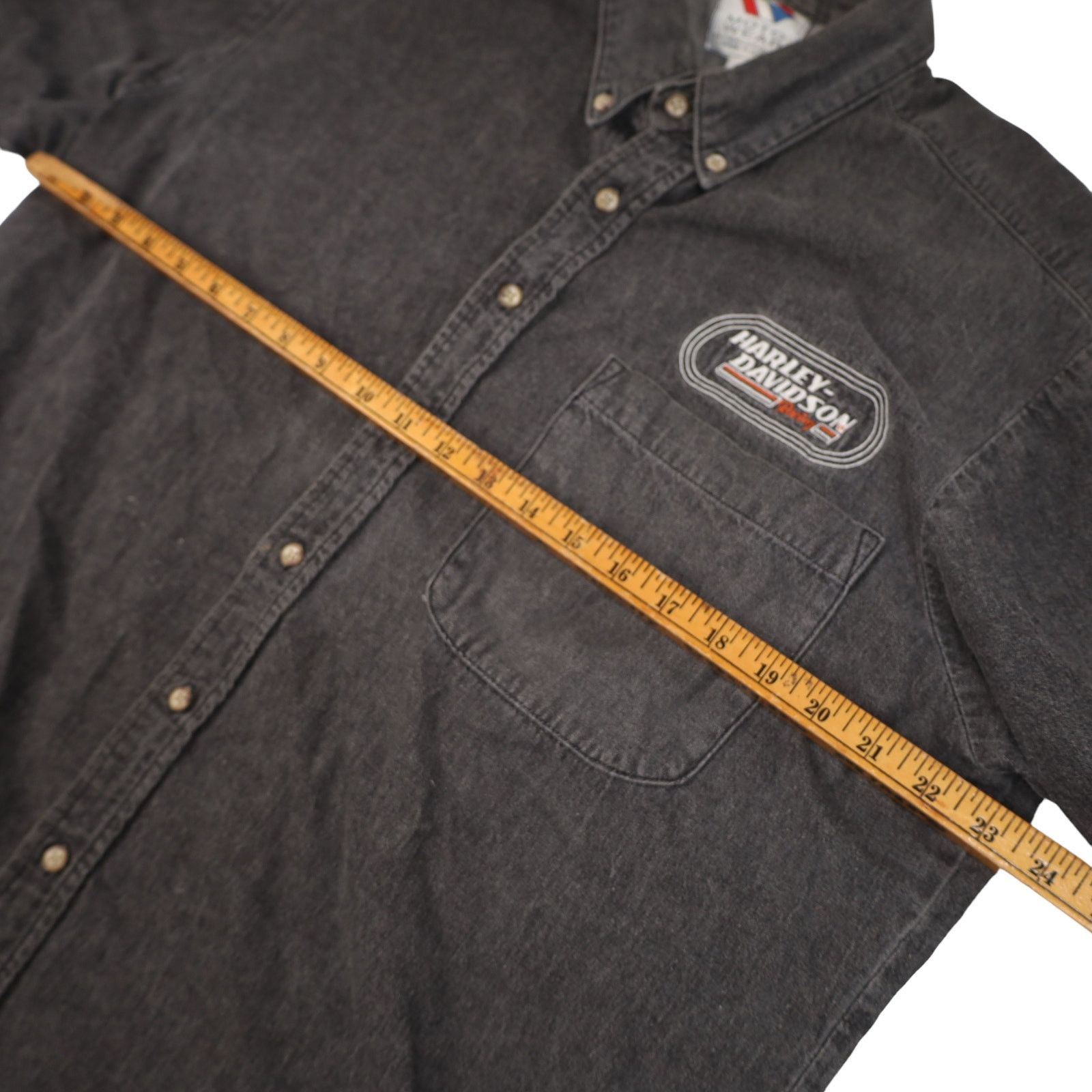 Harley Davidson × Vintage Vintage Harley Davidson Racing Embroidered Spellout Shirt Size US XL / EU 56 / 4 - 8 Thumbnail