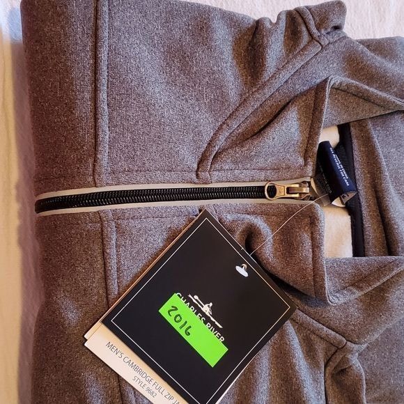 Other Charles River Apparel Heather Gray Cambridge Full Zip Mock N Size US XL / EU 56 / 4 - 12 Thumbnail
