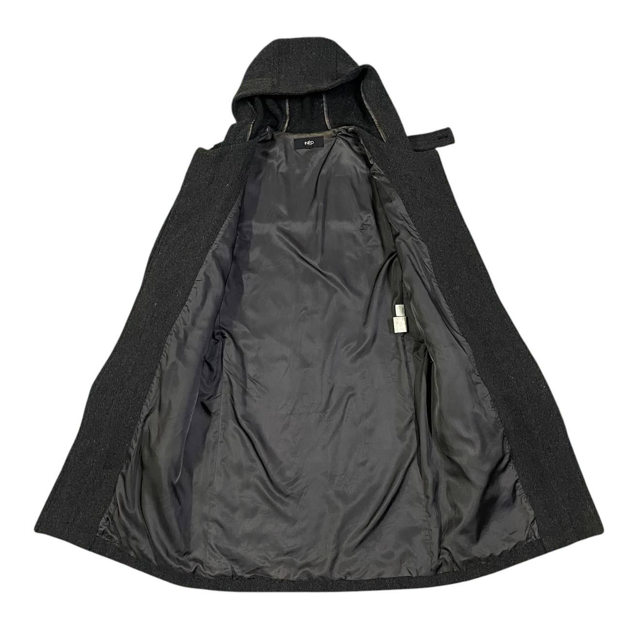 Yohji Yamamoto Vintage Ined Homme Yohji Yamamoto Wool Duffle Coat Size US M / EU 48-50 / 2 - 5 Thumbnail