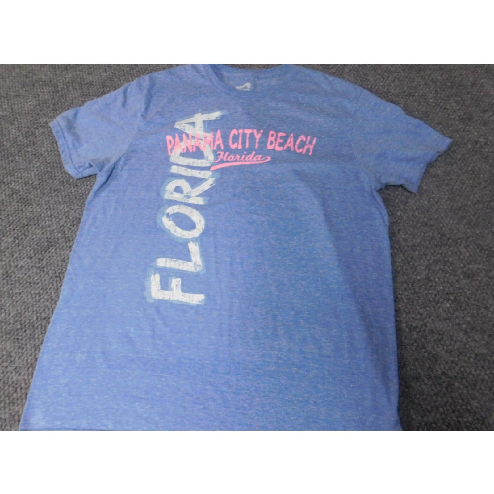 Vintage Surf Style Mens T-Shirt Short Sleeve Crew Neck Blue Cotton City Logo L Large Size US L / EU 52-54 / 3 - 2 Thumbnail