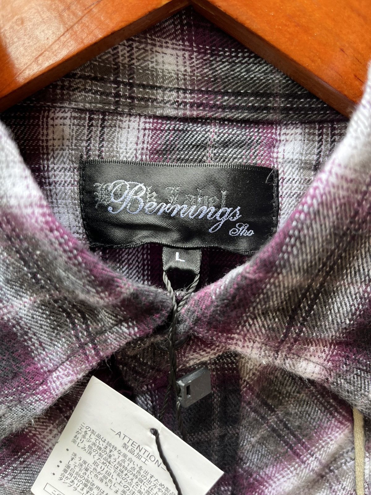 Japanese Brand Bernings Sho Plaid Embordered Logo Size US L / EU 52-54 / 3 - 3 Thumbnail