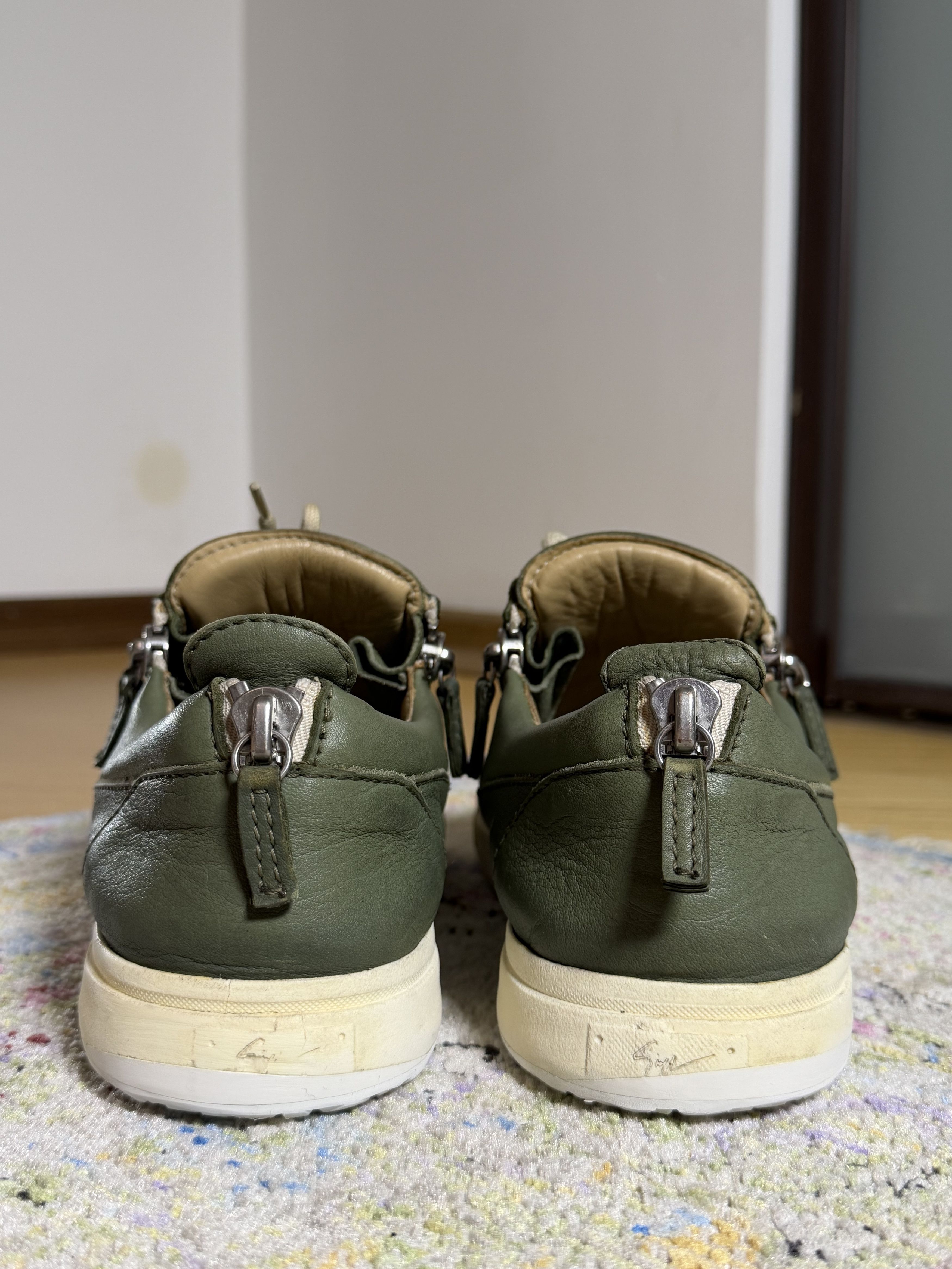 Giuseppe Zanotti Giuseppe Zanotti Frankie zip-detail Leather Sneakers Size US 10 / EU 43 - 6 Thumbnail