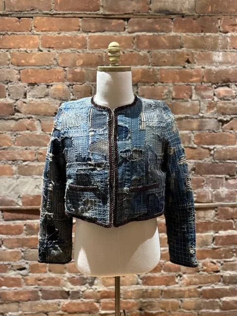 Kapital Kountry Kapital KOUNTRY Women’s BORO Remake Cropped Jacket Size S / US 4 / IT 40 - 1 Thumbnail