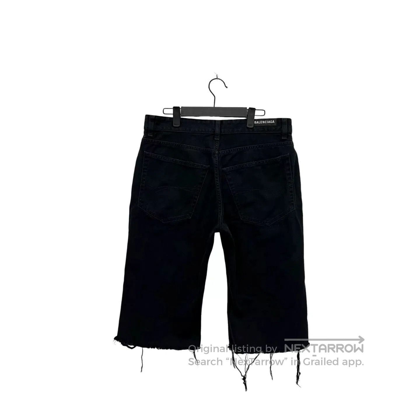 Balenciaga Balenciaga Fringe Denim Shorts. Size US 26 / EU 42 - 3 Thumbnail