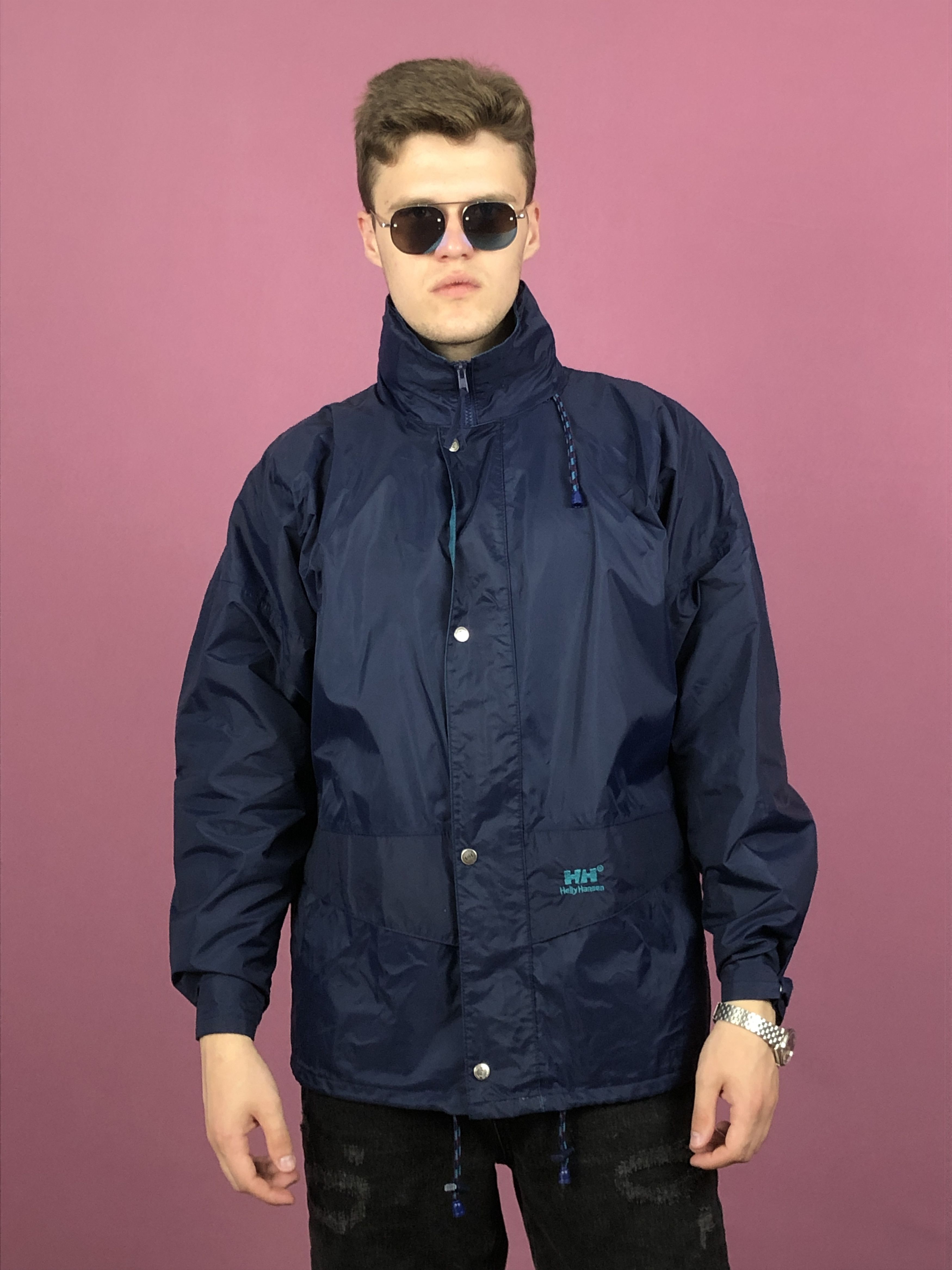 Helly Hansen × Vintage 90s Helly Hansen Vintage Men's Windbreaker Jacket - M Size US M / EU 48-50 / 2 - 1 Thumbnail