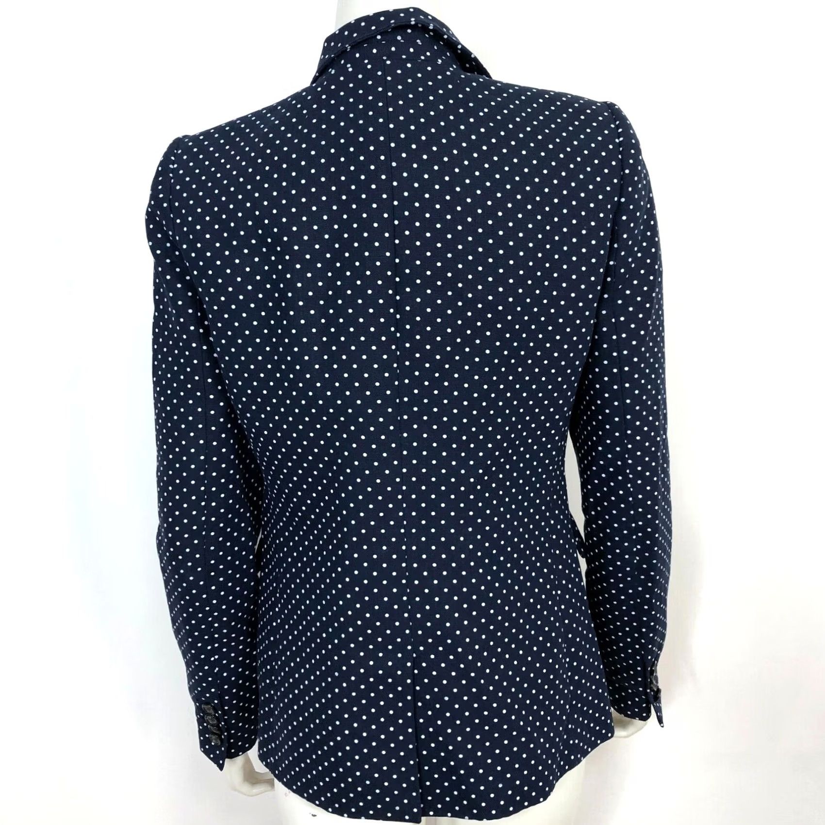 J.Crew J.Crew REGENT Blazer Jacket blue Polka Dot 100% Linen Button Business 4 Size S / US 4 / IT 40 - 4 Thumbnail