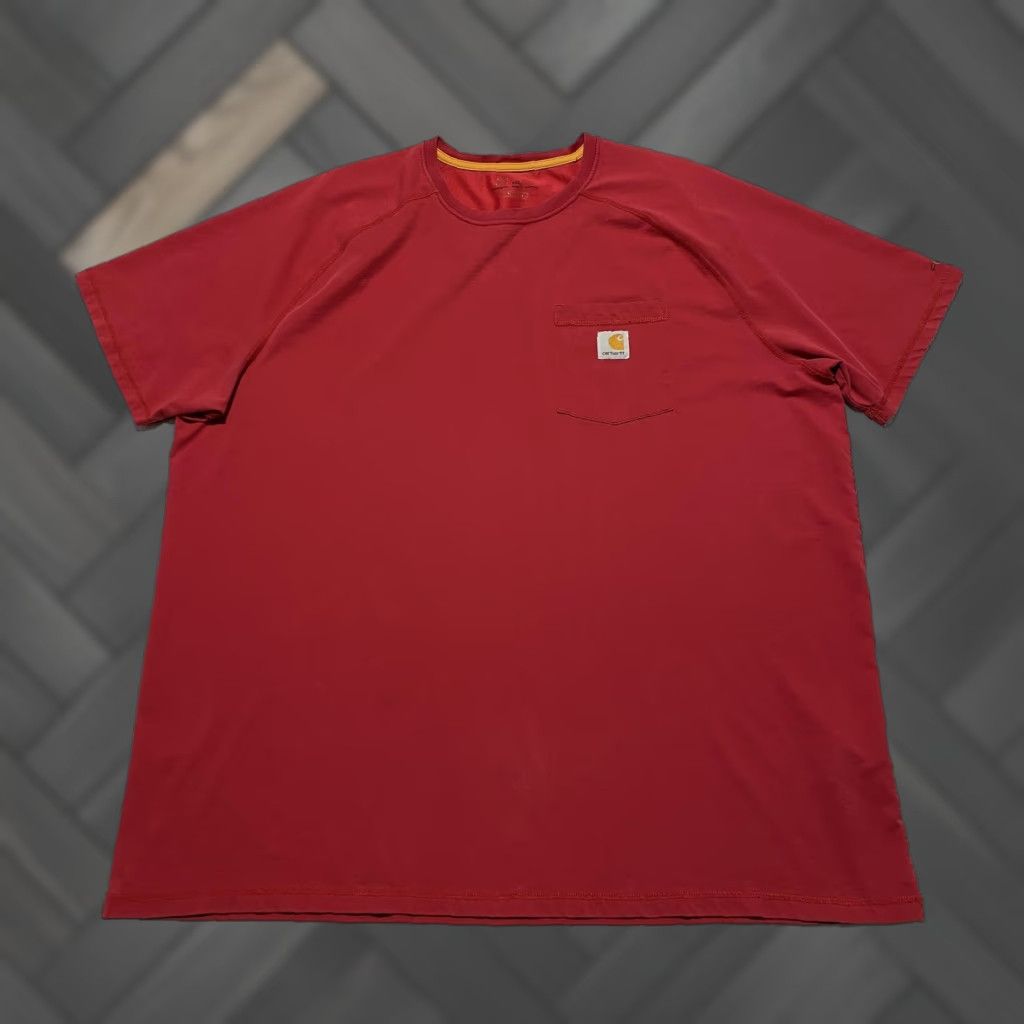 Carhartt Carhartt Shirt Mens 2XL Red Pocket Workwear Short Sleeve Logo Cotton Blend Size US XXL / EU 58 / 5 - 1 Thumbnail