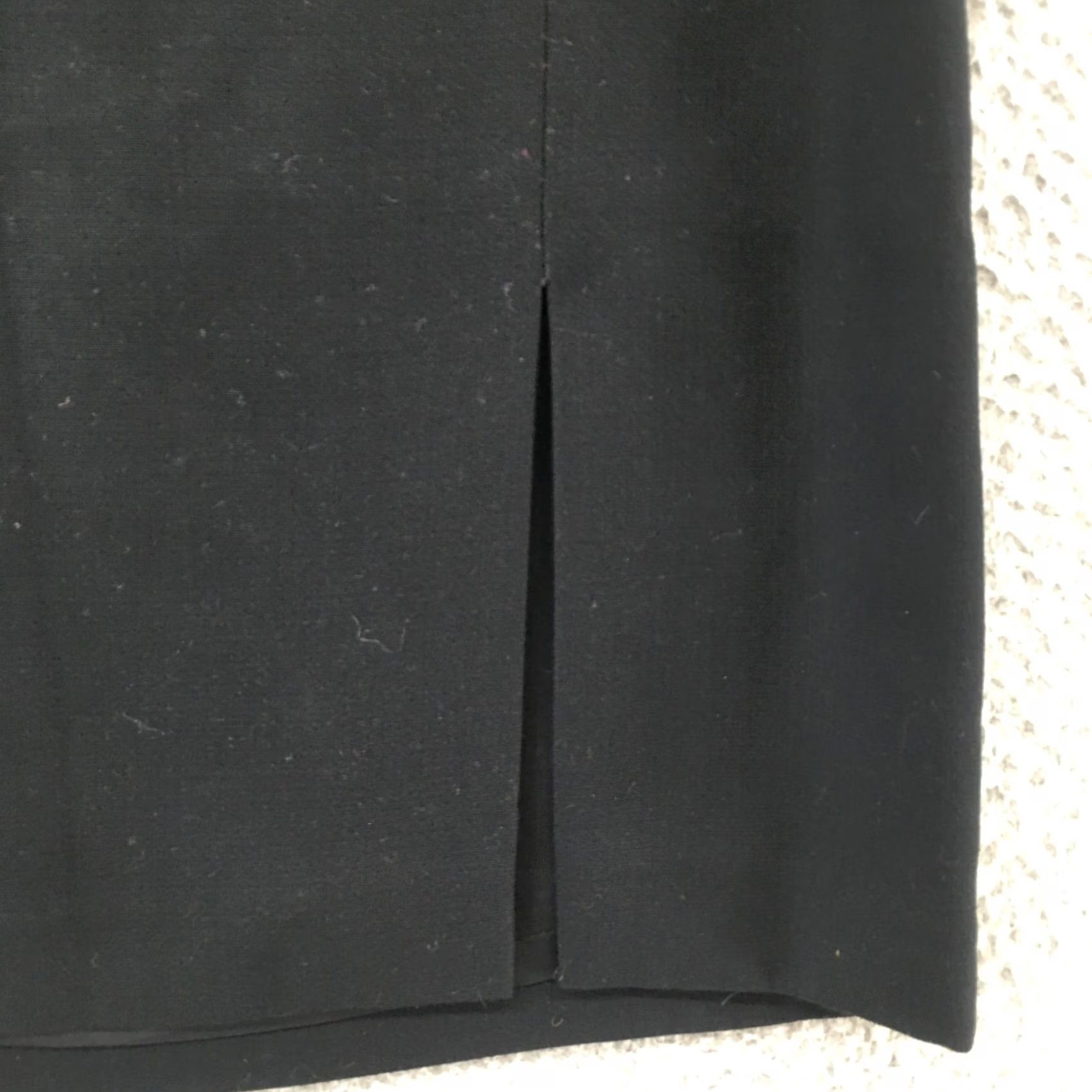Gap GAP Side Slit Pencil Straight Skirt Womens 8 Black Flat Front Zip Back Casual Size 30" / US 8 / IT 44 - 4 Thumbnail