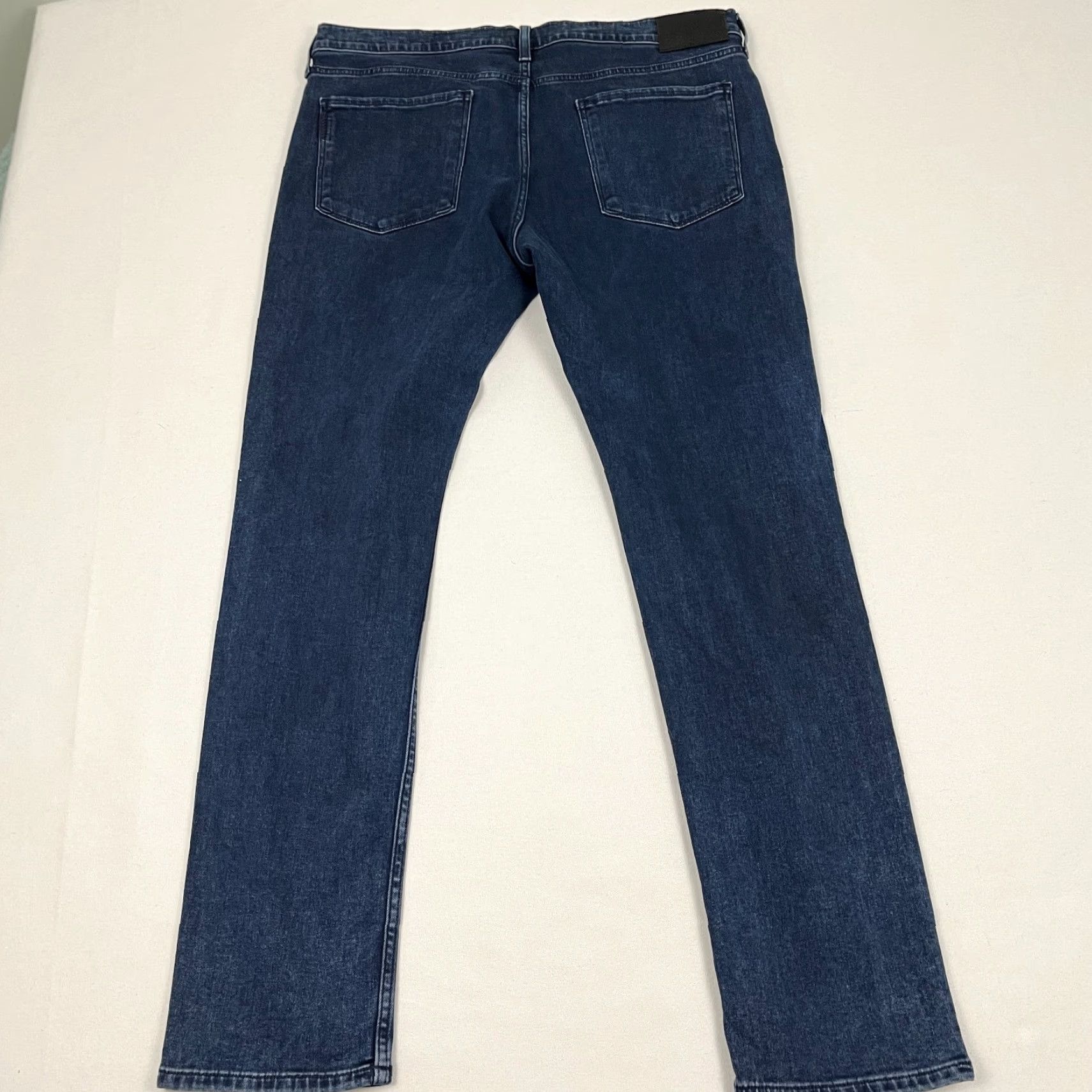 Paige Paige Jeans Mens Slim Straight 36 x 32 Blue Denim Stretch Travel Pants Regular Medium Blue Paige Lennox Size US 36 / EU 52 - 5 Thumbnail