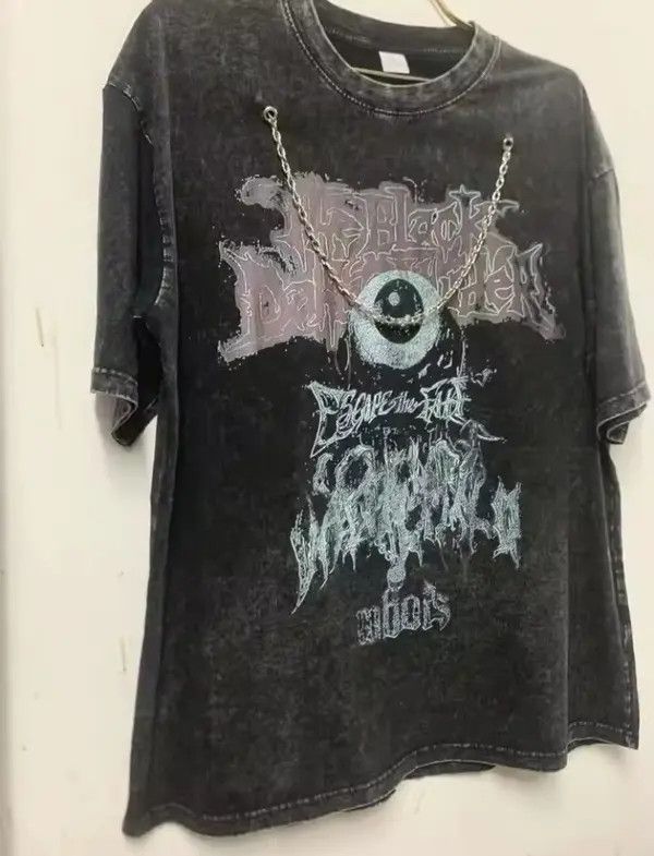 Other The Evil Eye Ball Tshirt Scary Retro Graphic Tees Tops Size US M / EU 48-50 / 2 - 4 Thumbnail