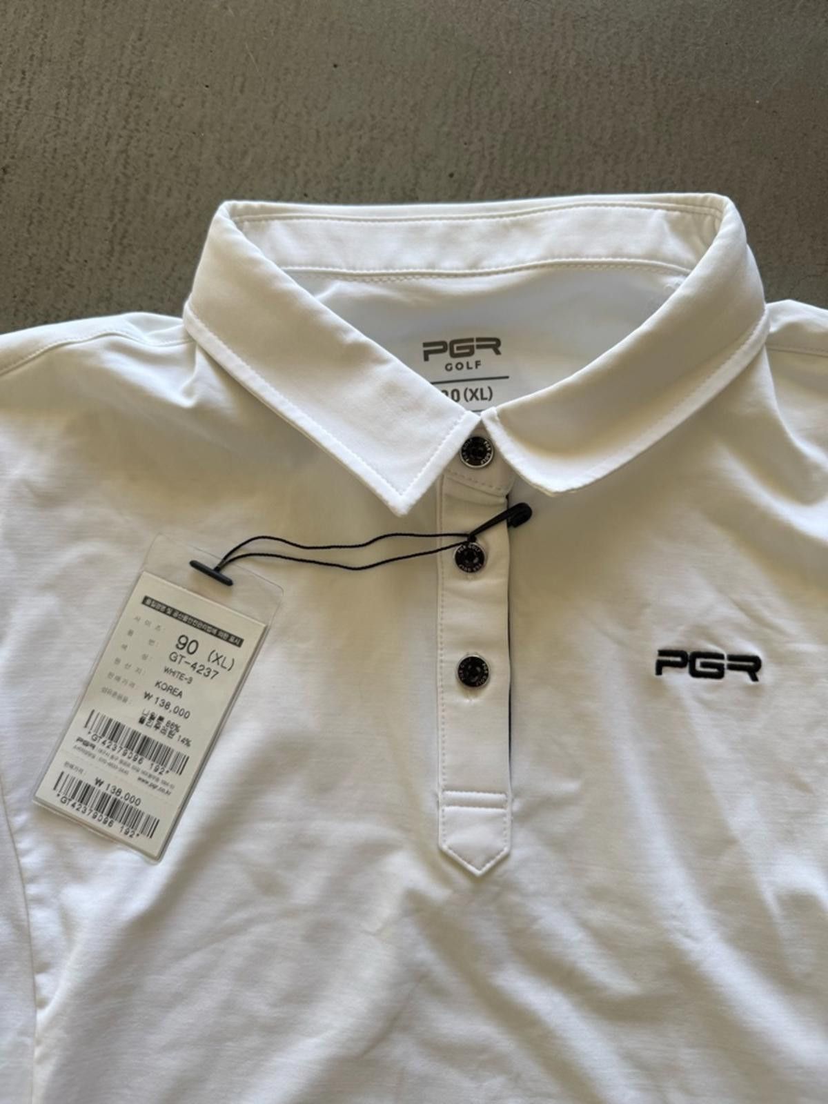 Other PGR Golf / Long Sleeve Collared Shirt GT-4237 / White XL Size XL / US 12-14 / IT 48-50 - 7 Thumbnail