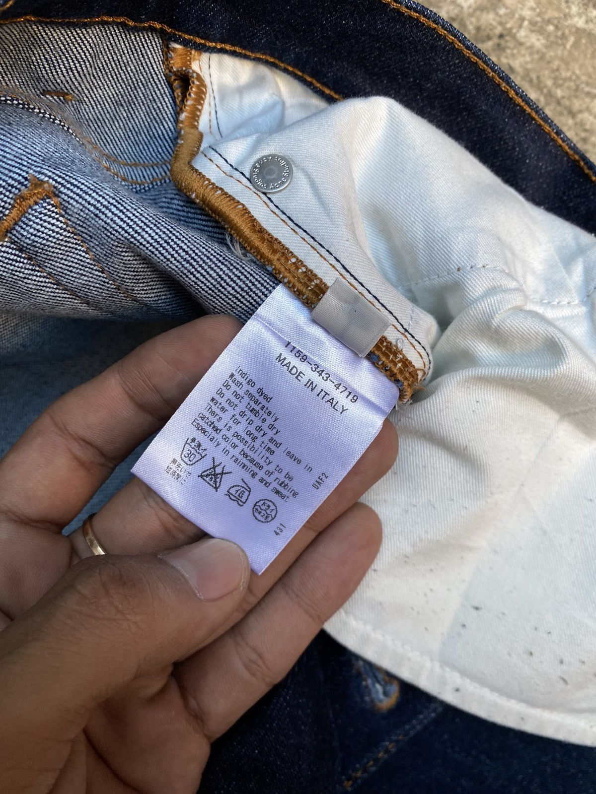 Acne Studios Acne Studios Deep Blue Ankle Jeans Size US 31 - 4 Thumbnail