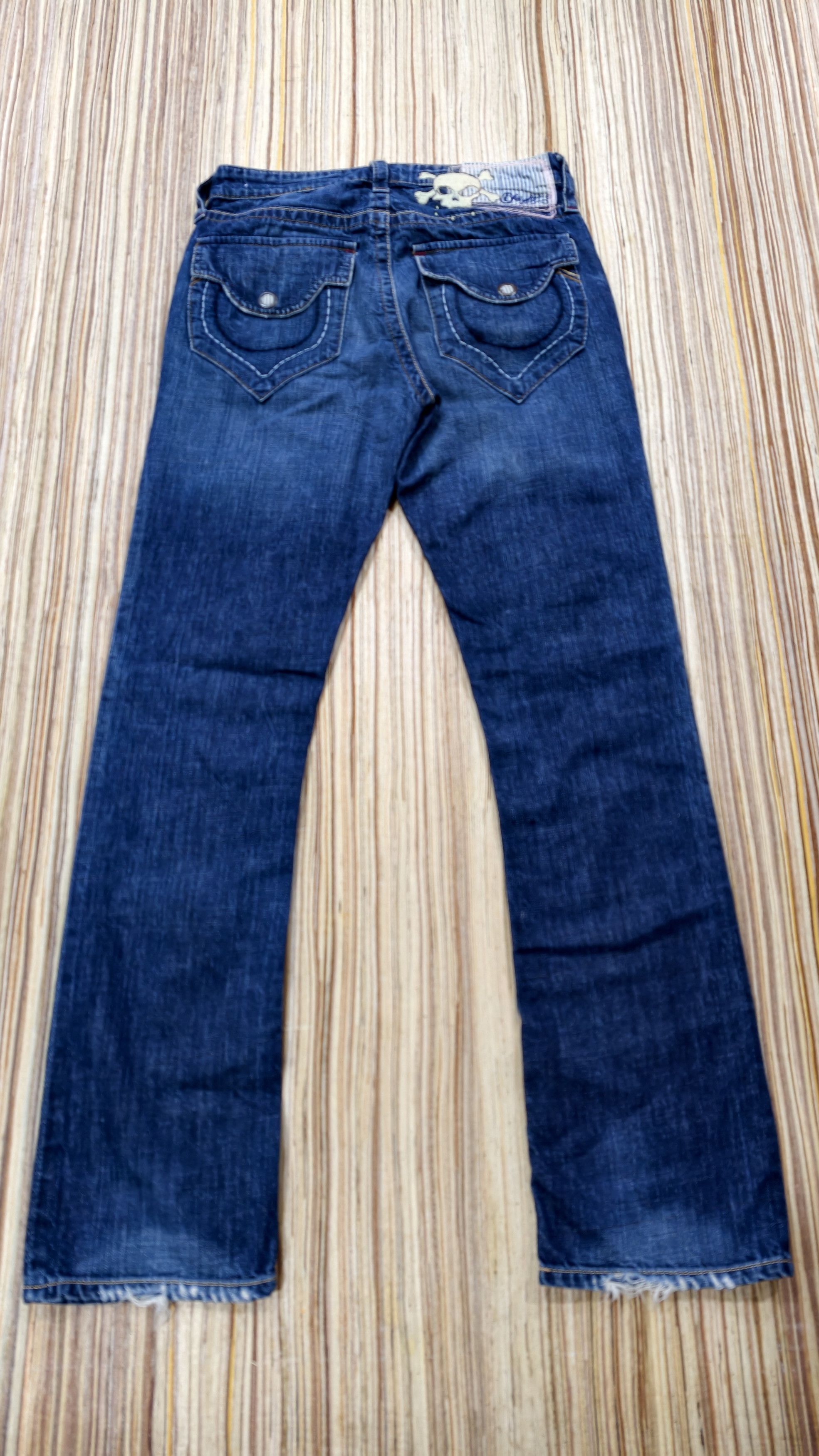 Japanese Brand blue tattoo skull jeans Size US 31 - 6 Thumbnail