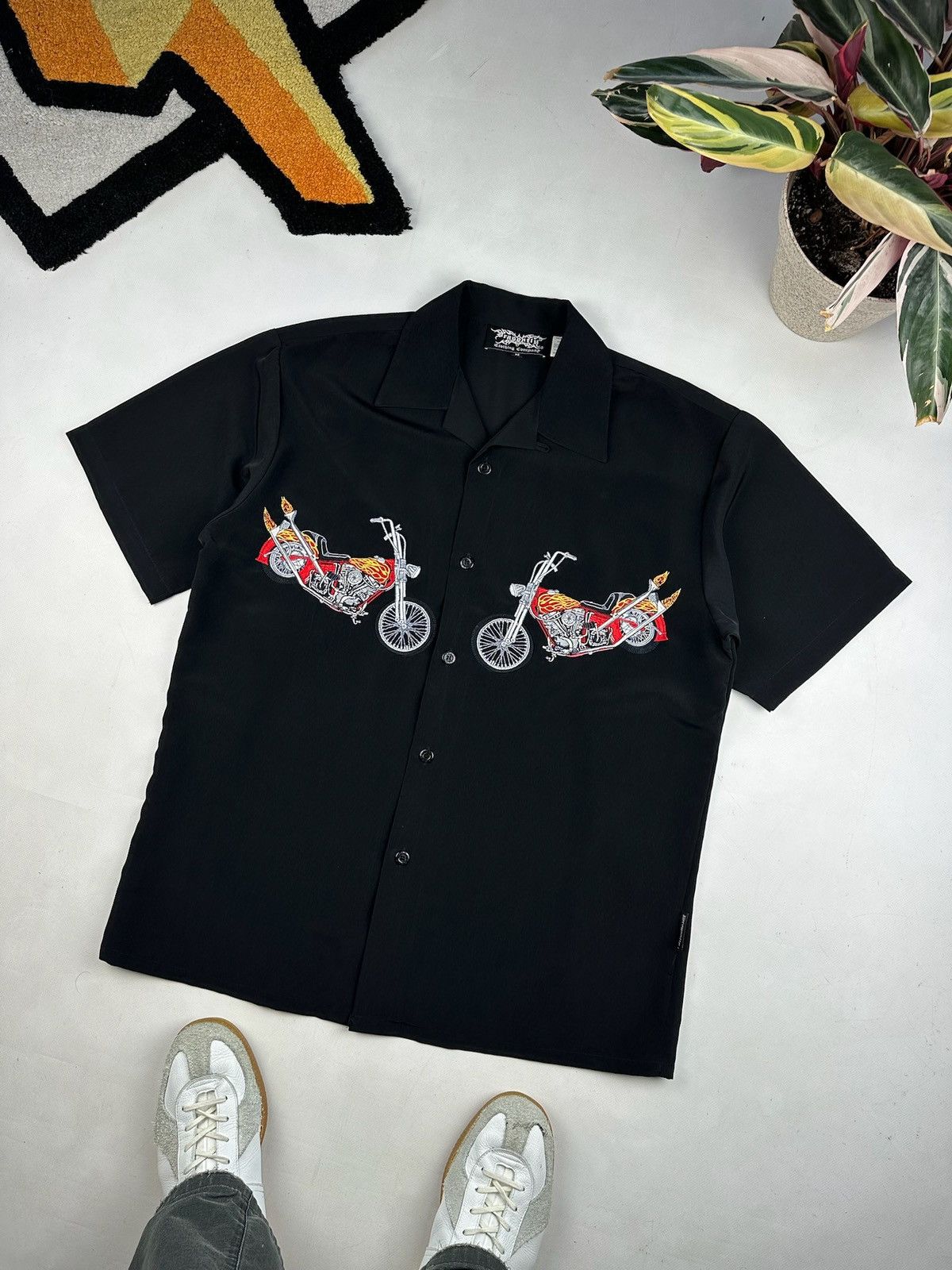 Vintage West Coast Choppers style shirt vintage flame Size US M / EU 48-50 / 2 - 4 Thumbnail