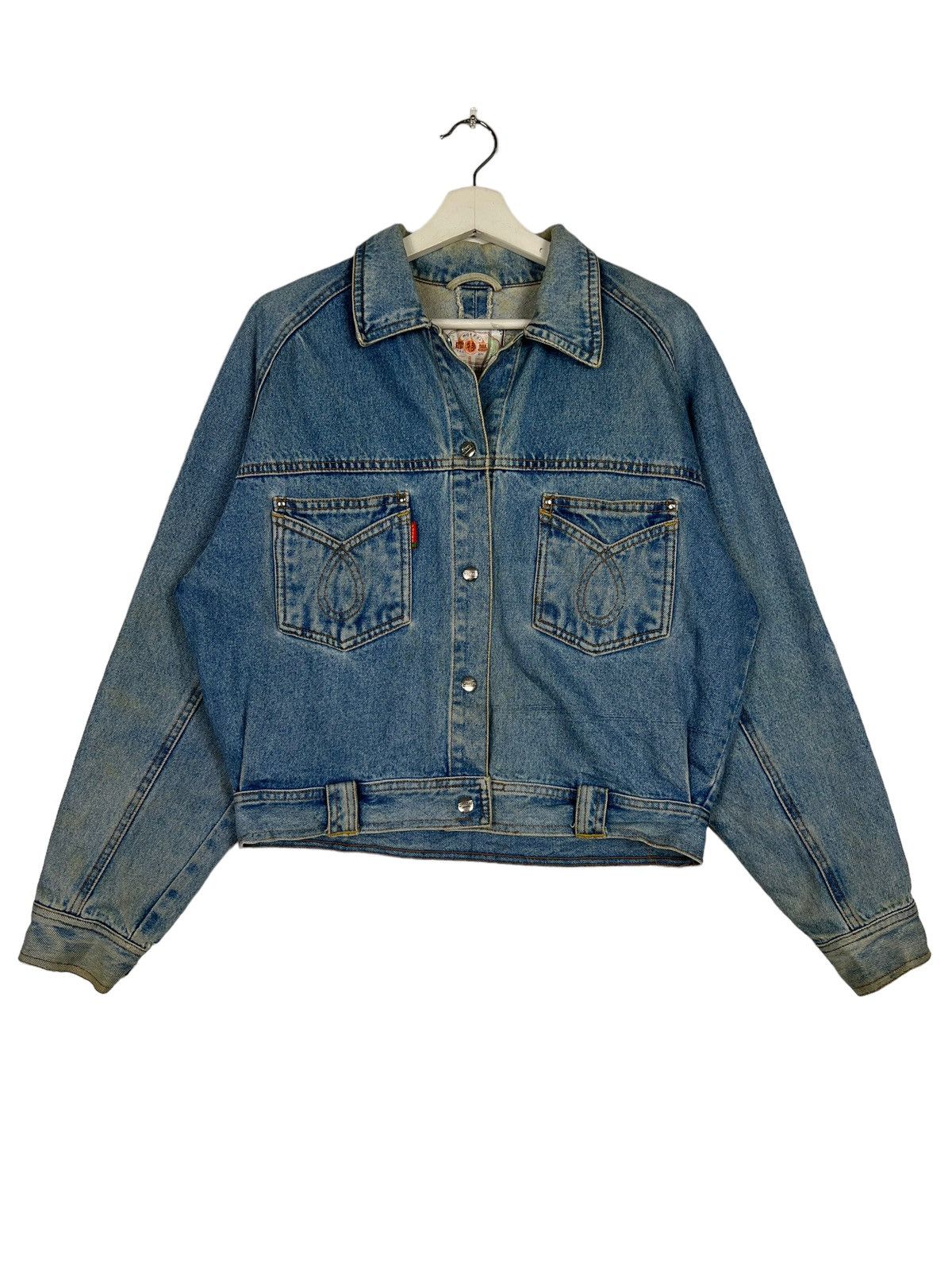 Japanese Brand 🔥 VINTAGE MOTESI DENIM CROP JACKET Size US M / EU 48-50 / 2 - 2 Thumbnail