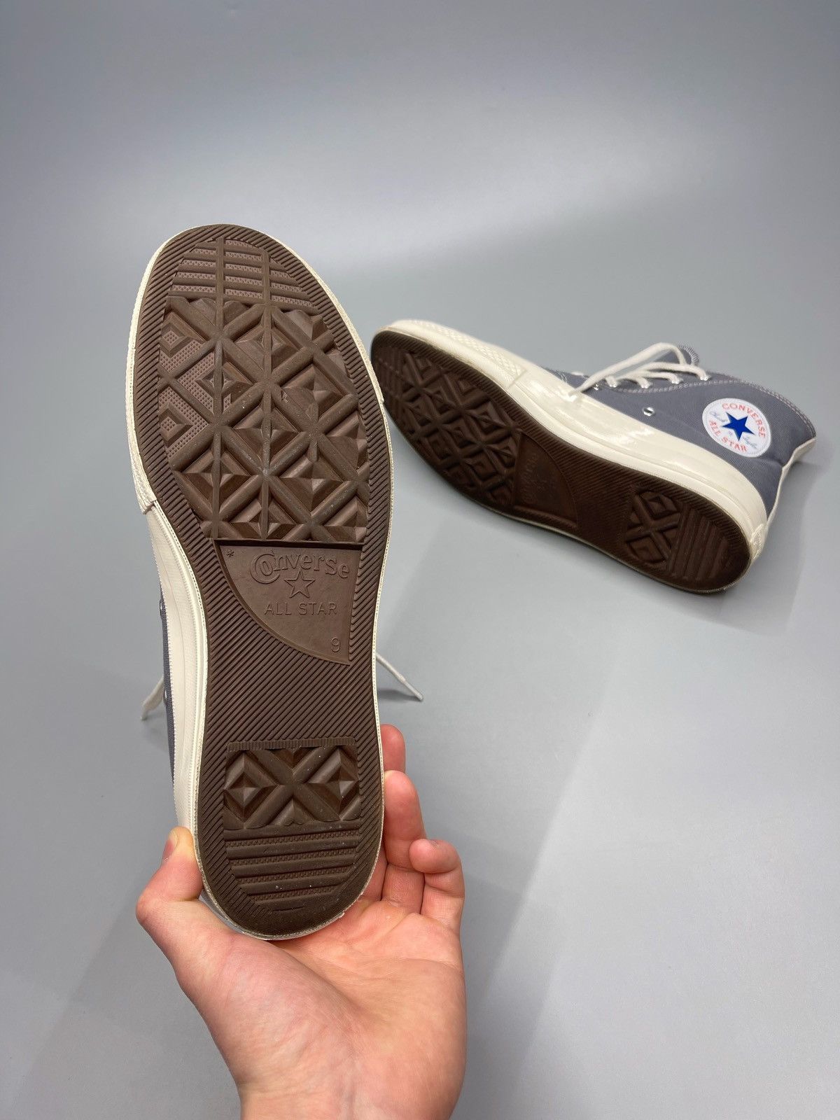 Comme des Garcons × Converse Comme Des Garcons x Converse Hi Top Sneakers Size US 9.5 / EU 42-43 - 14 Thumbnail