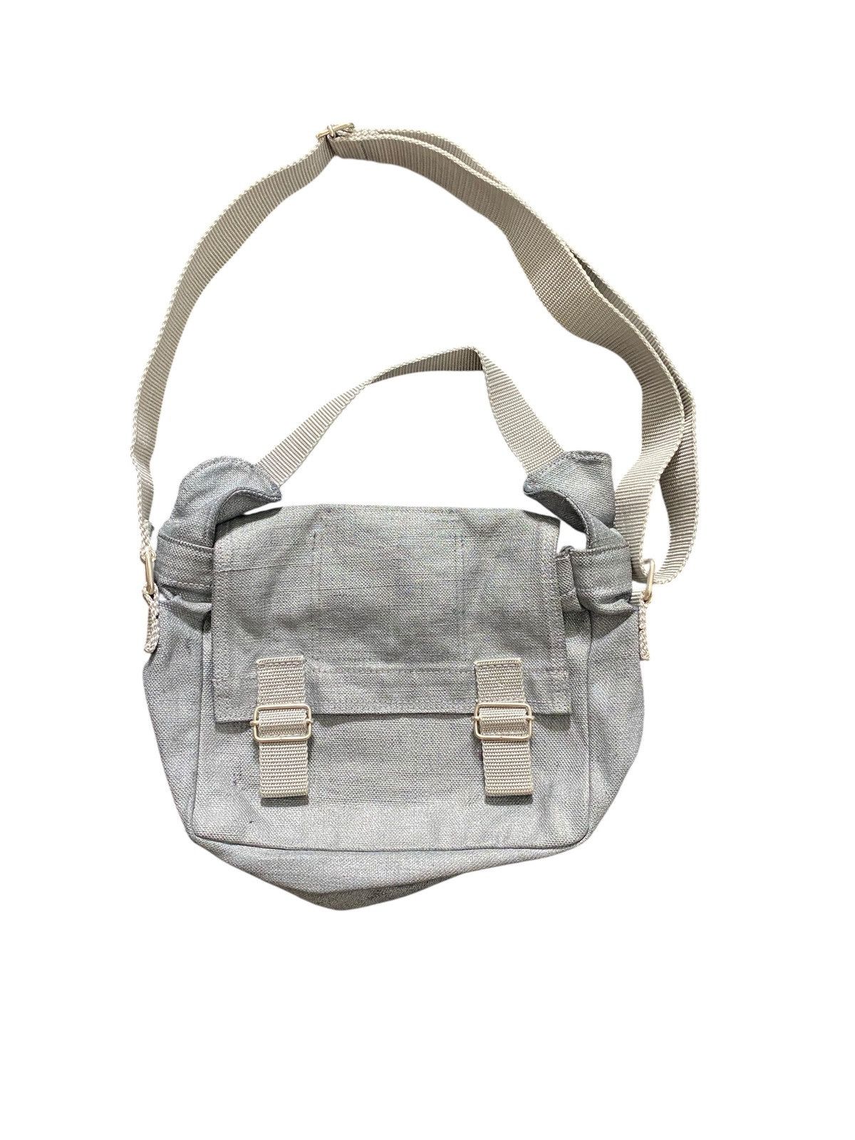 A.P.C. A.P.C Silver paint coated Canvas Sling Bag Size ONE SIZE - 1 Thumbnail