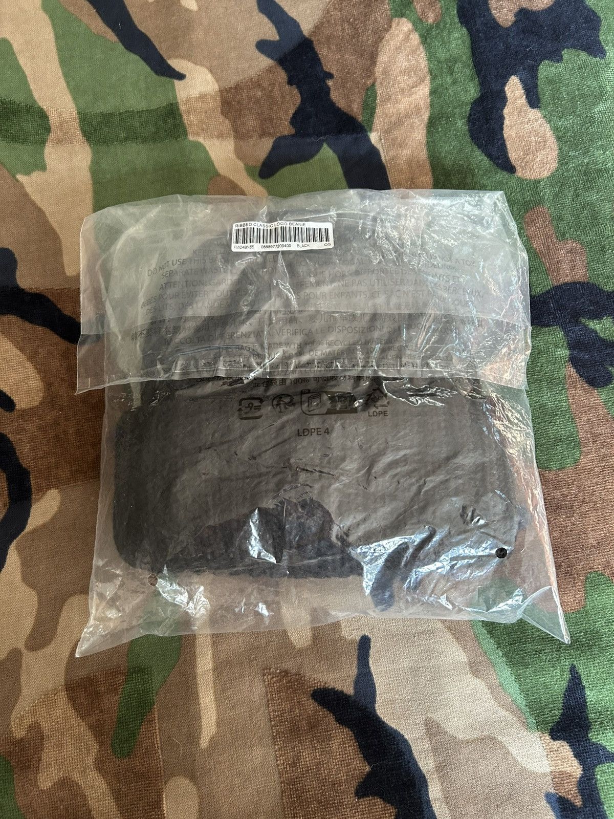 Supreme Supreme Chunky Rib Classic Logo Beanie Black FW24 Size ONE SIZE - 5 Thumbnail
