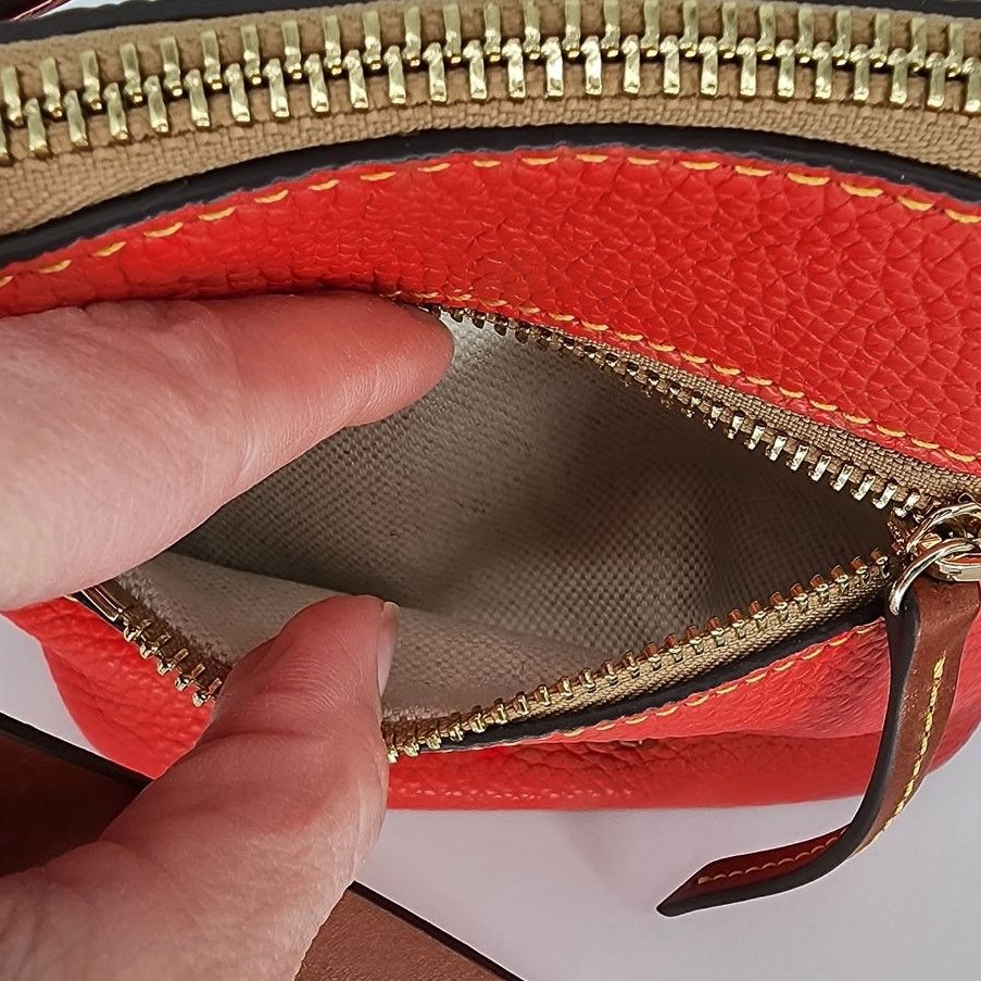 Dooney & Bourke Dooney & Bourke Red Pebbled Leather Mini Crossbody Bag Size ONE SIZE - 10 Thumbnail