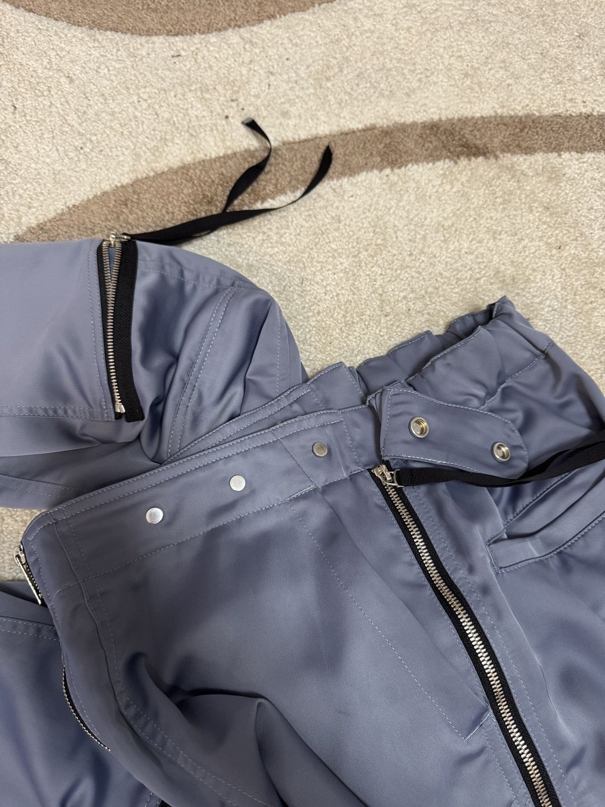 Japanese Brand SS20 TAAKK MULTI ZIPPER NYLON Grey-Blue PANTS y2k cargo Size US 32 / EU 48 - 19 Thumbnail