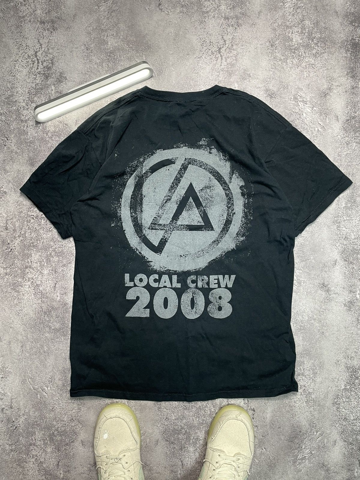 Band Tees Vintage 2008 Linkin Park Meteora Local Crew Tour Shirt Size US L / EU 52-54 / 3 - 1 Thumbnail