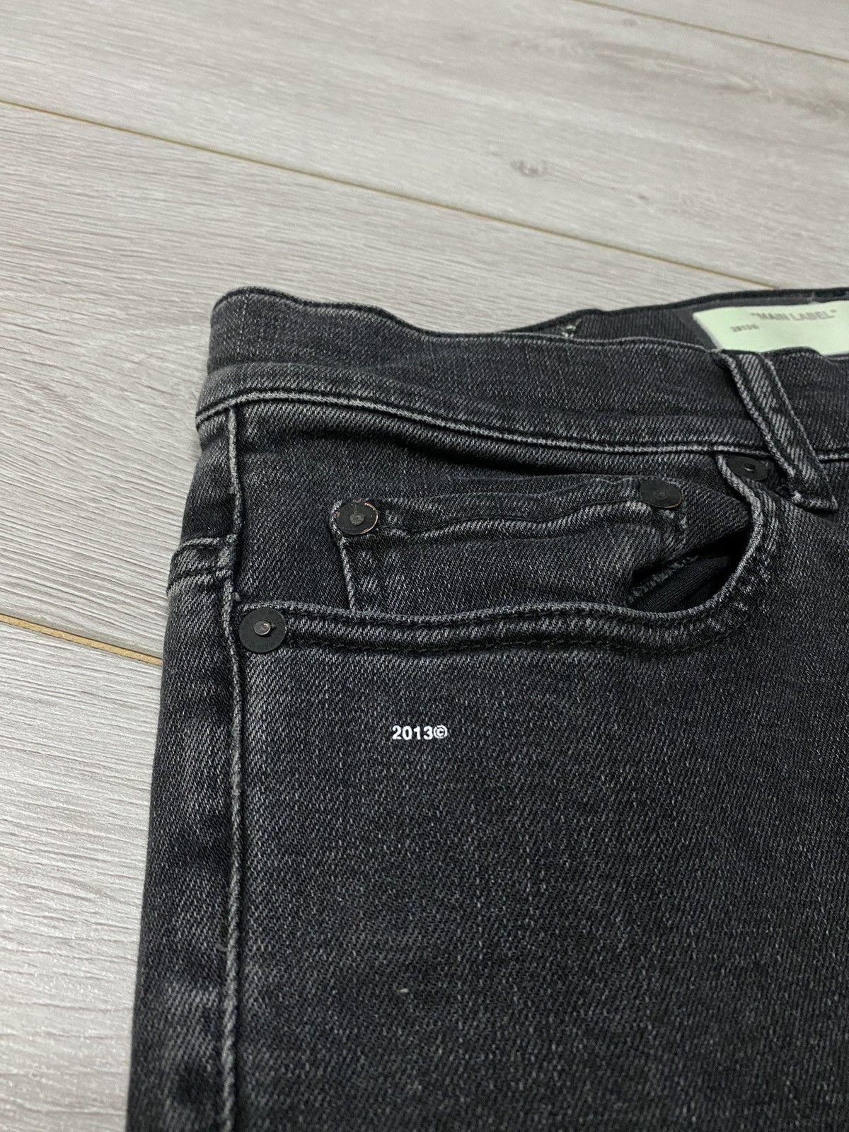 Off-White Off-White tape T 2013 Fire line do not cross jeans Size US 31 - 13 Thumbnail